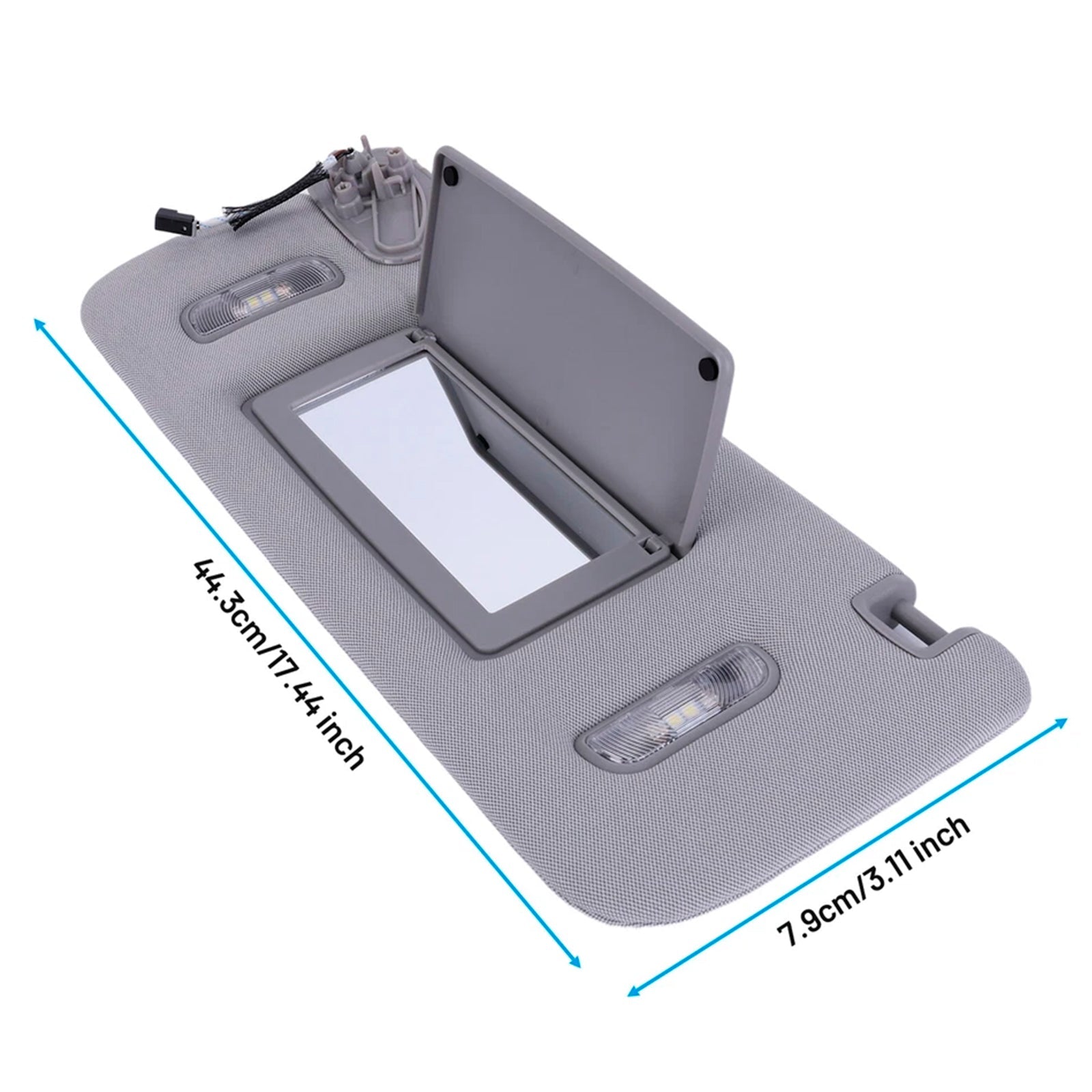 Gray Left Side Sun Visor 85220-F0100TTX For Hyundai Elantra 16-19