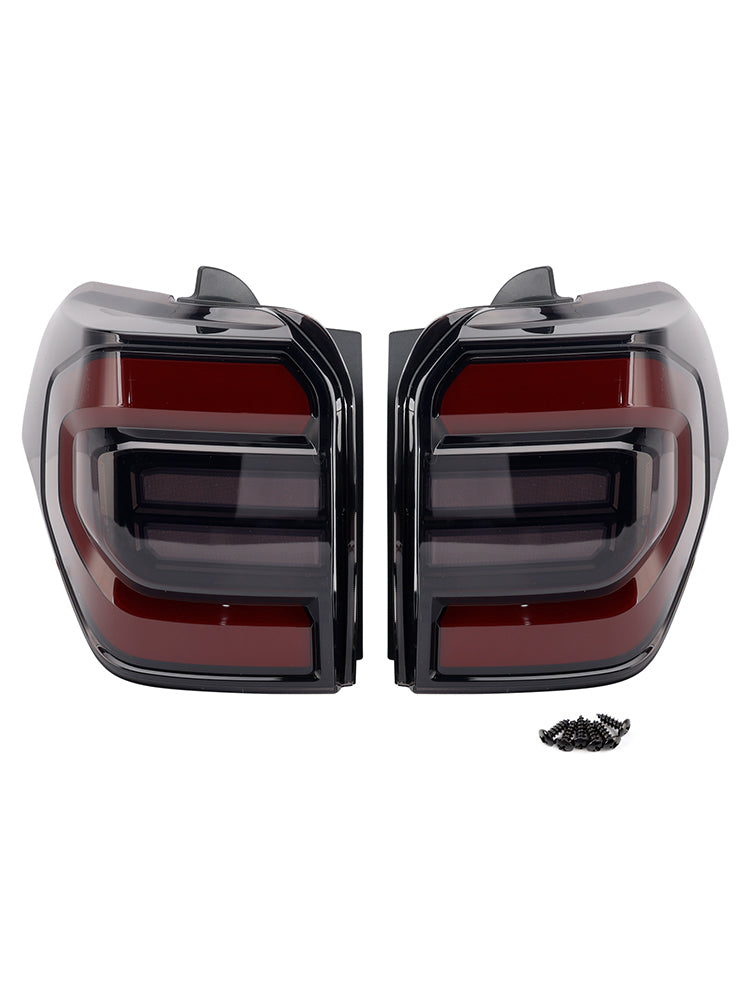 Black Animation Sequential Rear Lamp For Toyota 4Runner 2010-2024 2PCS LED Tail Lights 12W