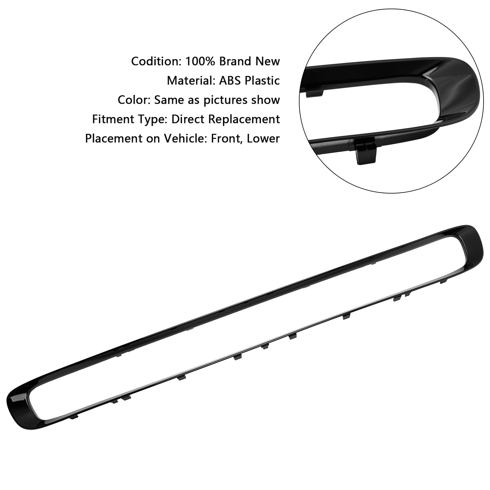 전면 범퍼 하단 그릴 트림 51117355238 FIT MINI F55 F56 F57 2014-2023