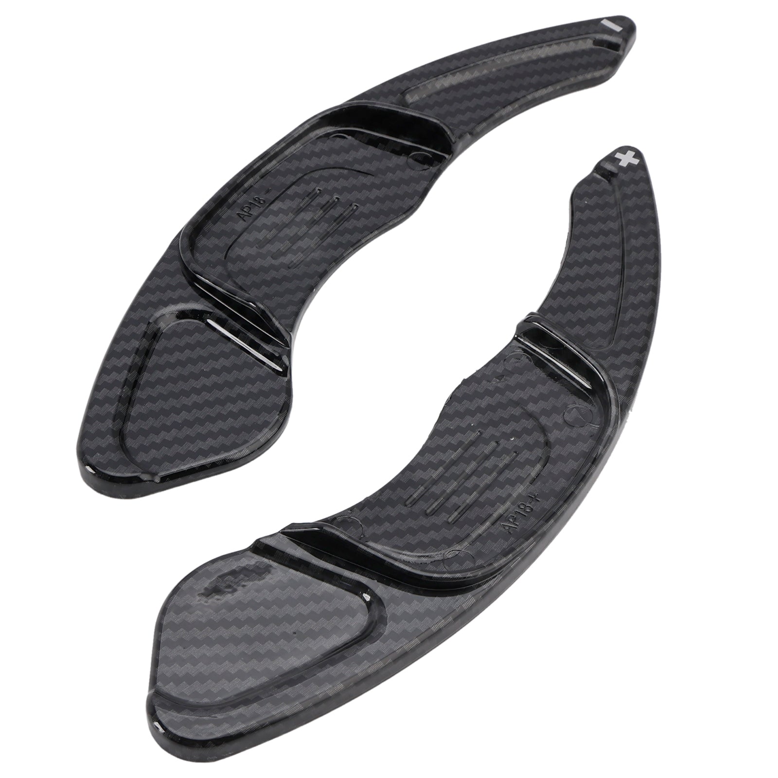 Carbon Look Steering Wheel Paddle Shifter Extension Covers Fit VW MK7 Golf