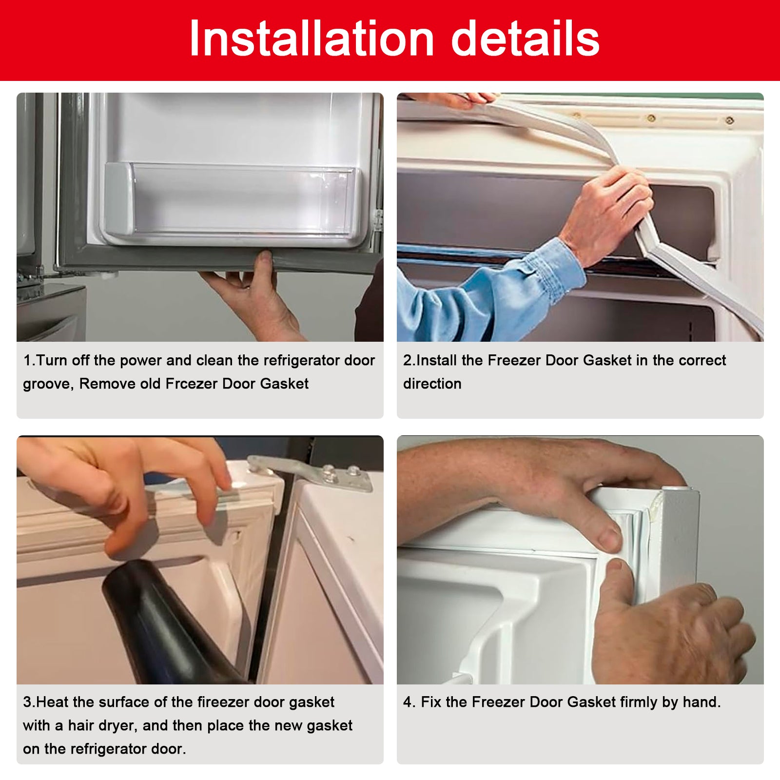 7010592 7042262 Freezer Door Gasket fits for Sub Zero 550 650 SZO592 3211110