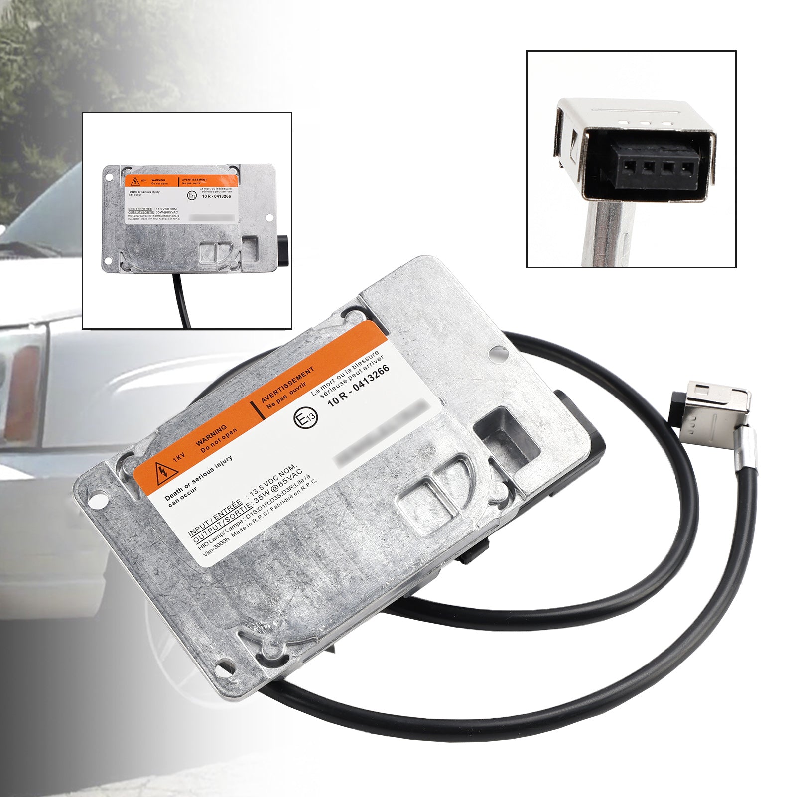 Xenon HID D1R Ballast Bulb Wire Kit 12335983 For Cadillac Escalade 2003-2006