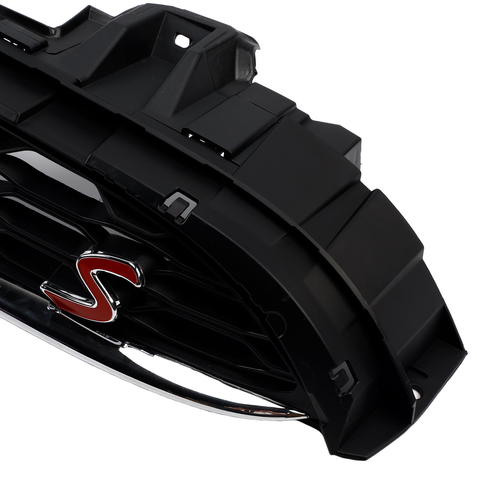 Black Front Mesh Grille Grill 51137335528 Fit Mini Cooper F55 F56 F57 2014-2021