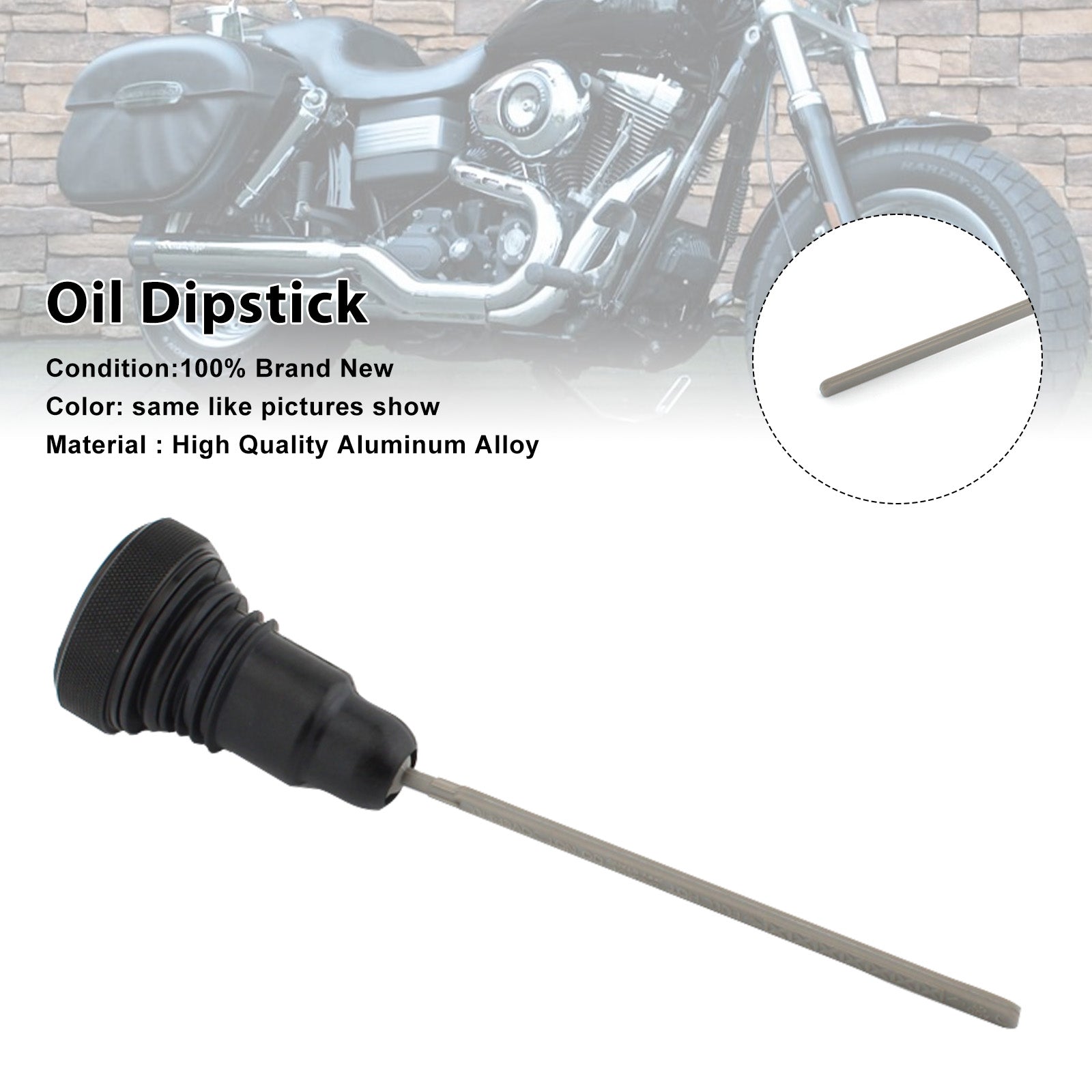 0710-0153 Oil Dipstick Tank Cap Plug For FXD Dyna 2006-2017