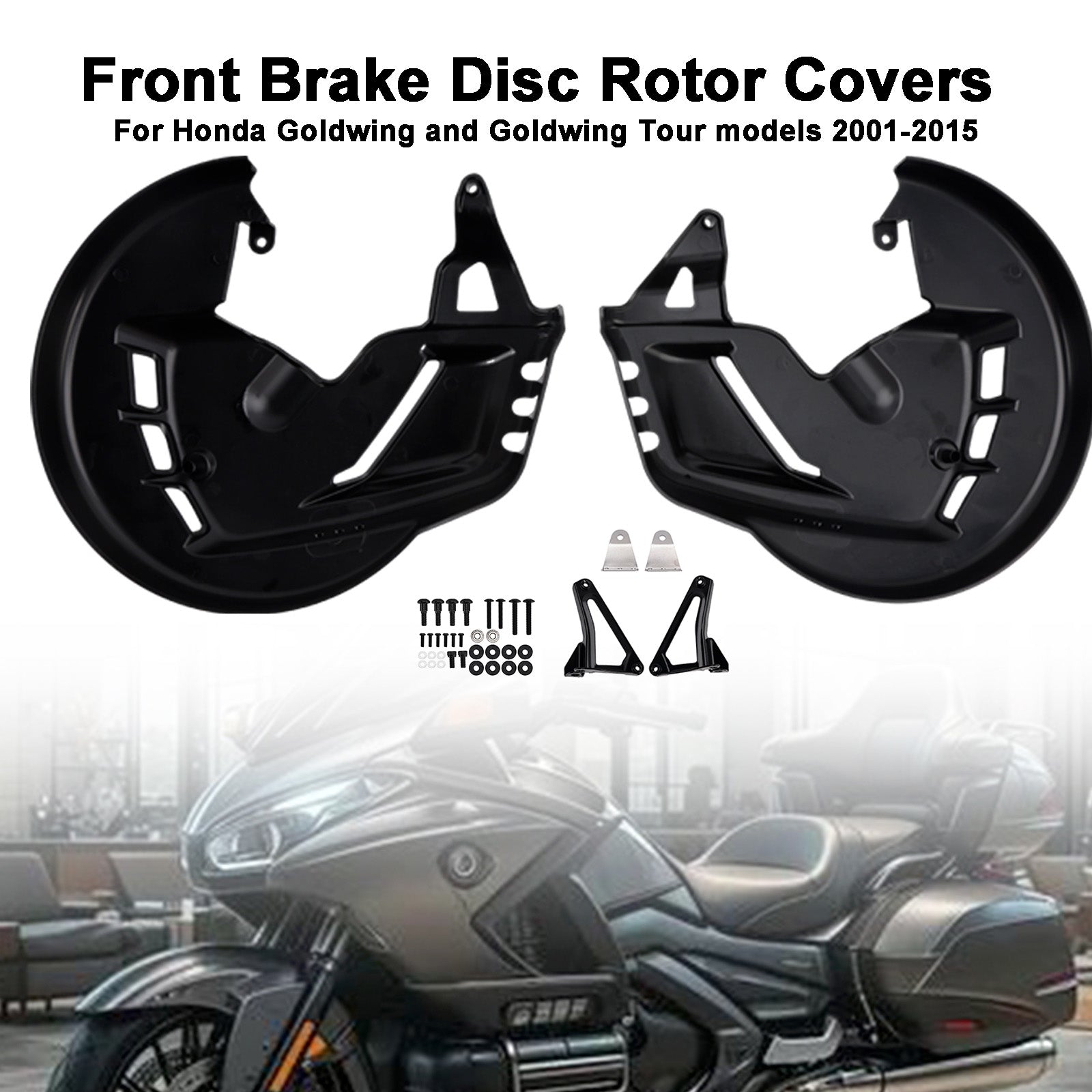 Front Brake Disc Rotor Covers For Honda Goldwing GL1800 F6B 01-15