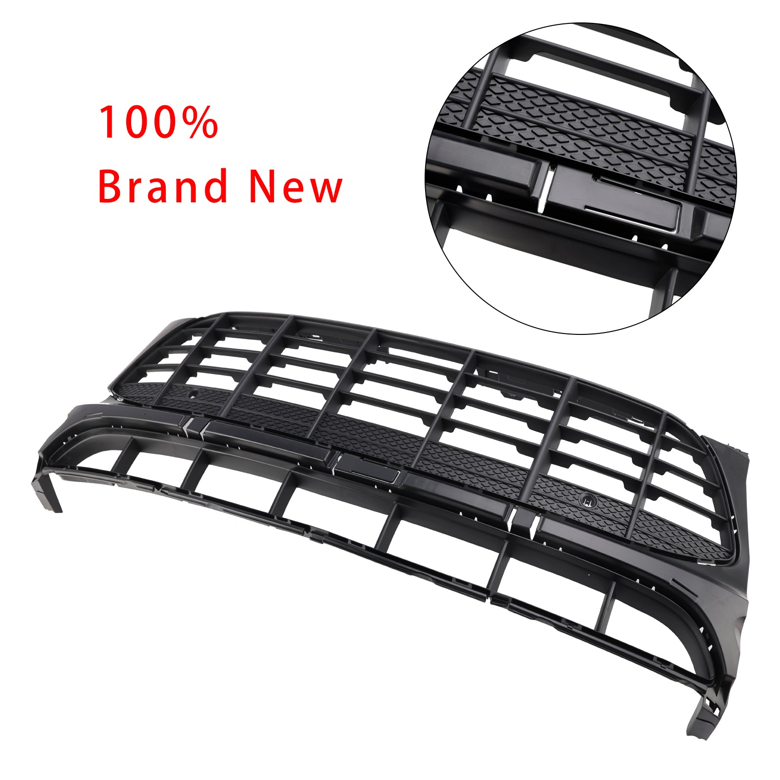 Black Front Bumper Grill Grille 95B807683H1E0 Fit Porsche Macan 2015-2018