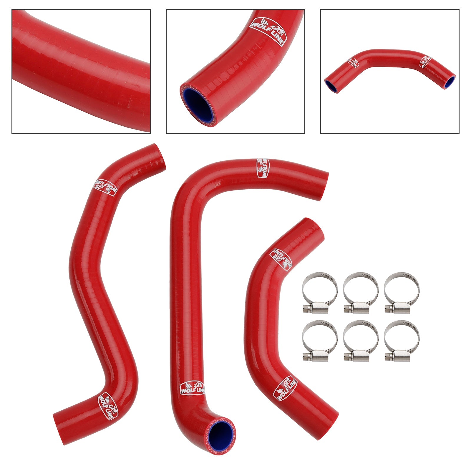 2021-2025 Kawasaki ZX10R ZX-10RR Silicone Radiator coolant Hose