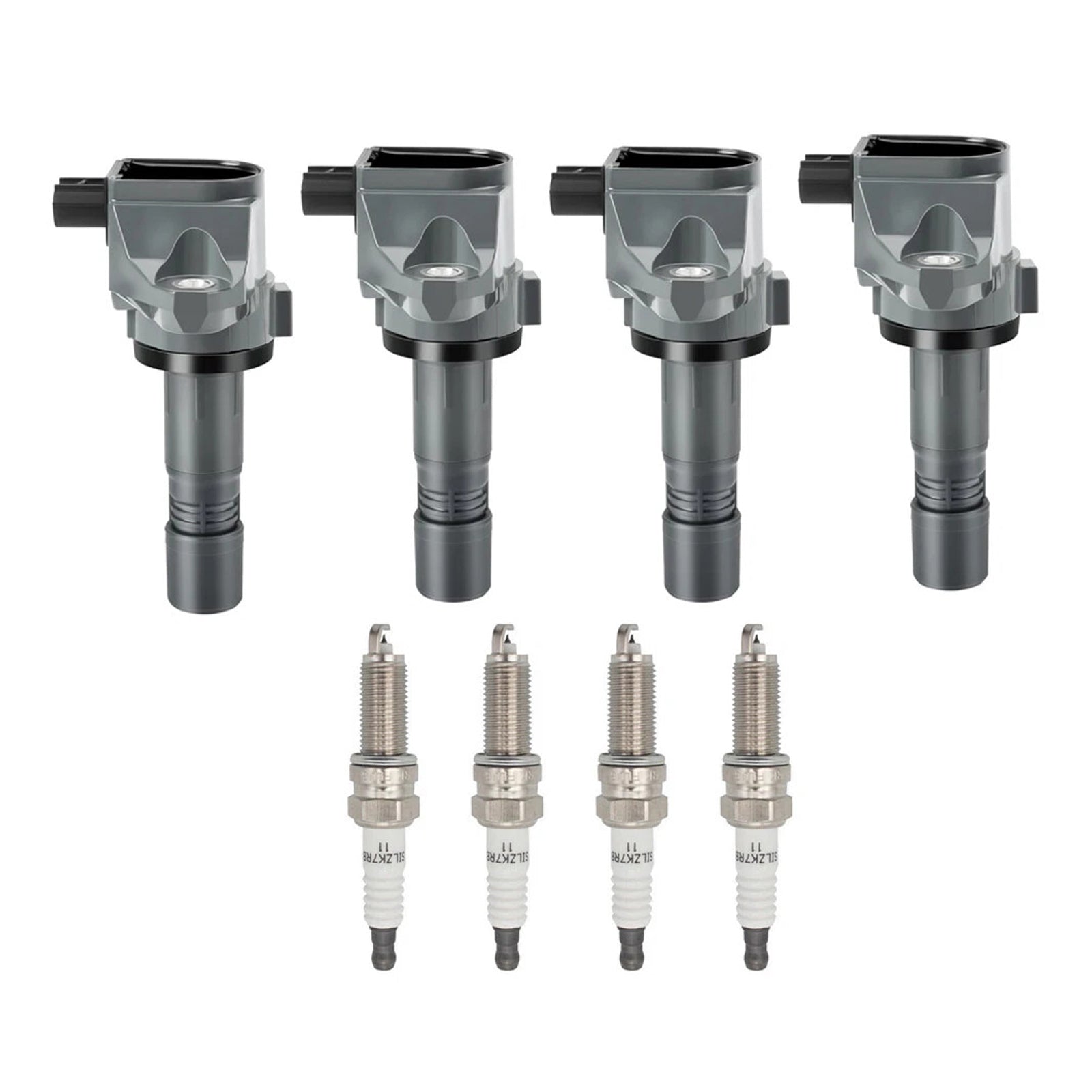 4x Ignition Coil+4x Spark Plug UF672 For Acura ILX 2.0L Honda Civic HR-V 1.8L