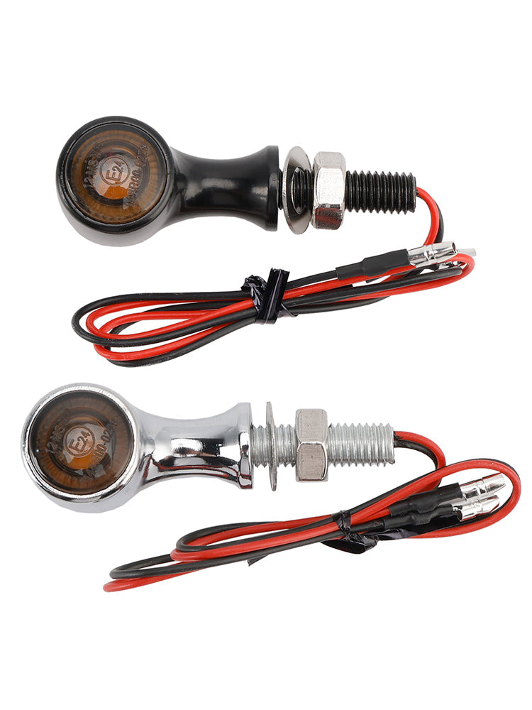 12V LED Turn Signal Indicator Light 8mm Universal Motorcycle For Suzuki