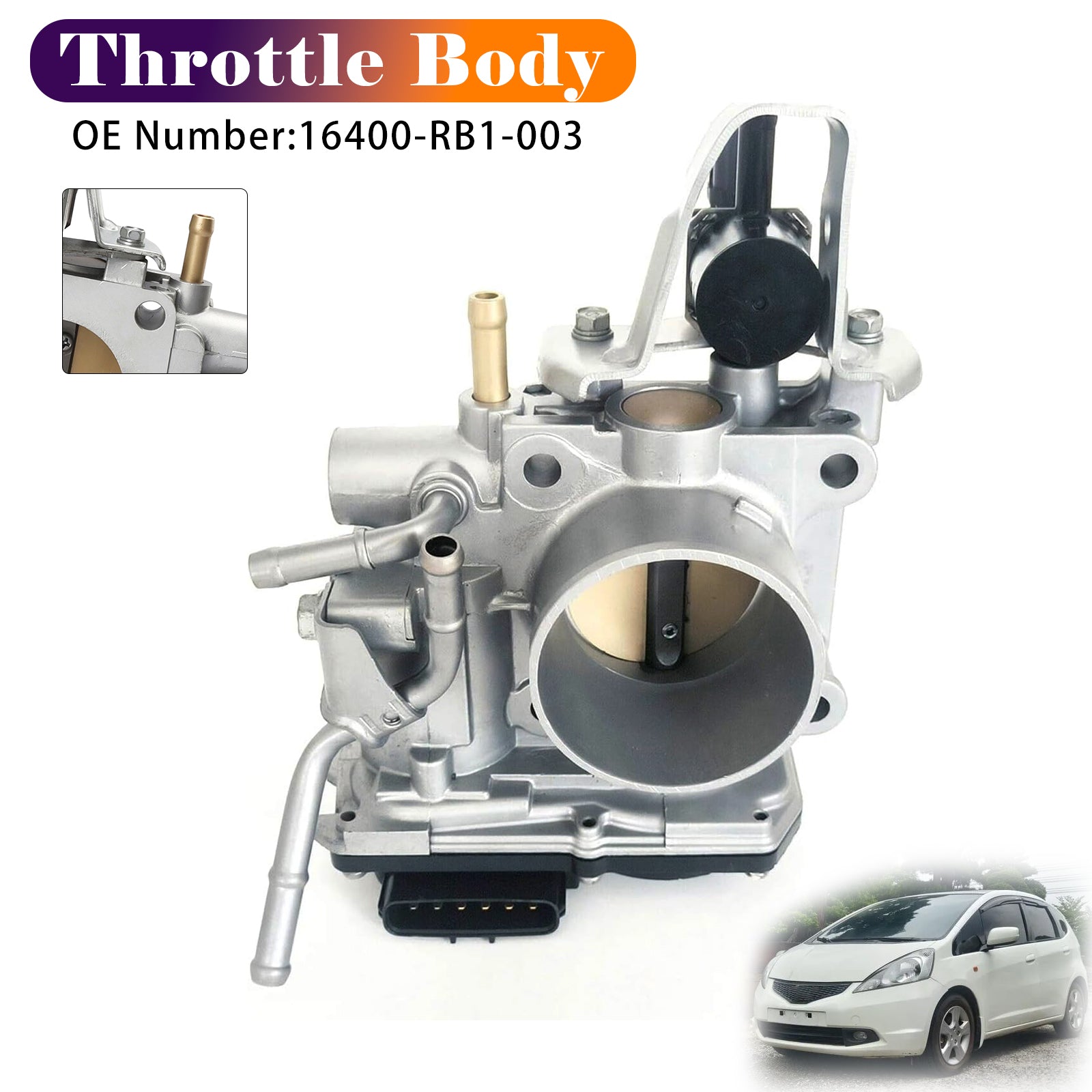 2009-2013 Honda Fit 1.5L 4-Door 1497CC l4 GAS SOHC Naturally Aspirated Throttle Body Assembly 16400-RB1-003