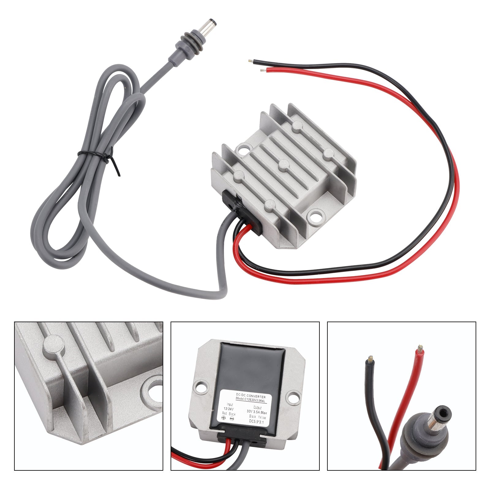 Mini Step Up Power Converter DC Power Cable 12V/24V to 30V 3.5A 105W