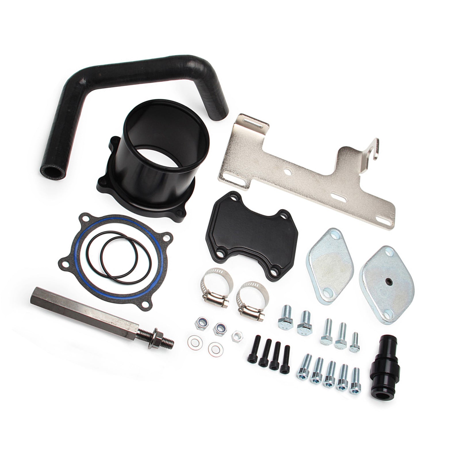 4" Exhaust Muffler Pipes & EGR Delete Kit for 2013 2014 Dodge Ram 2500 3500 6.7L L6 Cummins Diesel