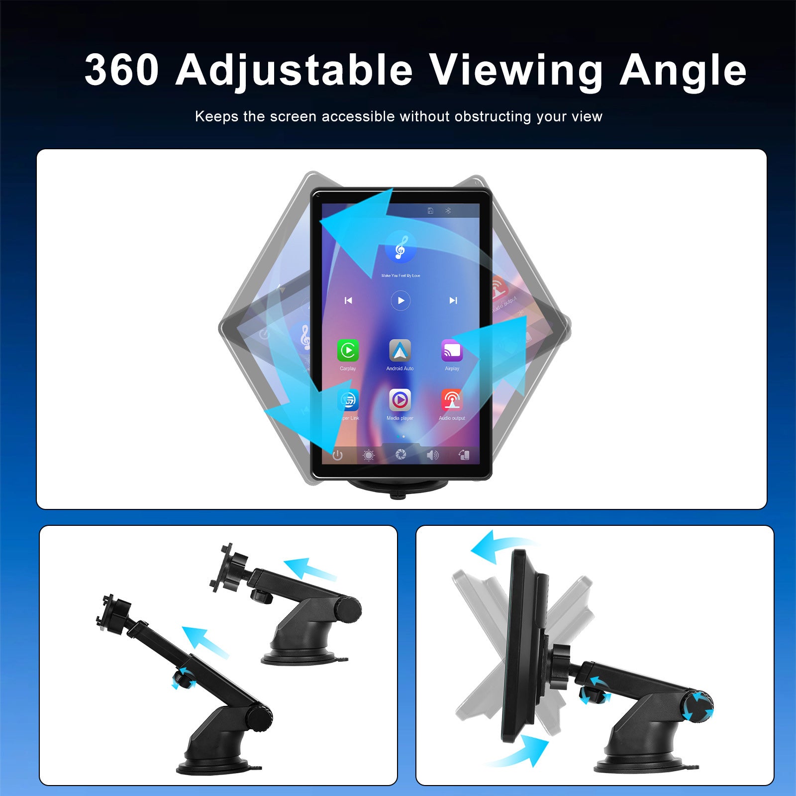 8-inch Full Touch Screen Apple CarPlay Android Auto Switching Display AHD Camera