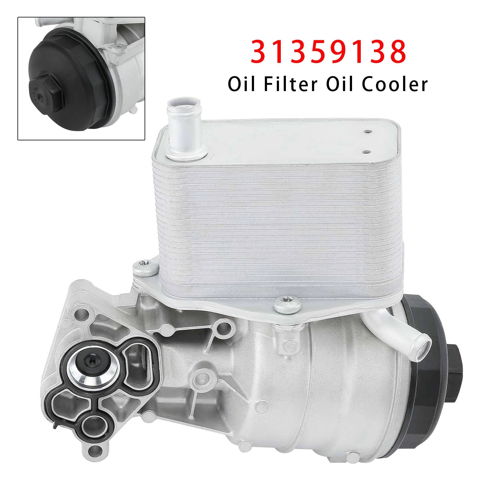 2015-2016 For Volvo V60 L6 3.0L Turbocharged Oil Filter Housing Oil Cooler 31272677