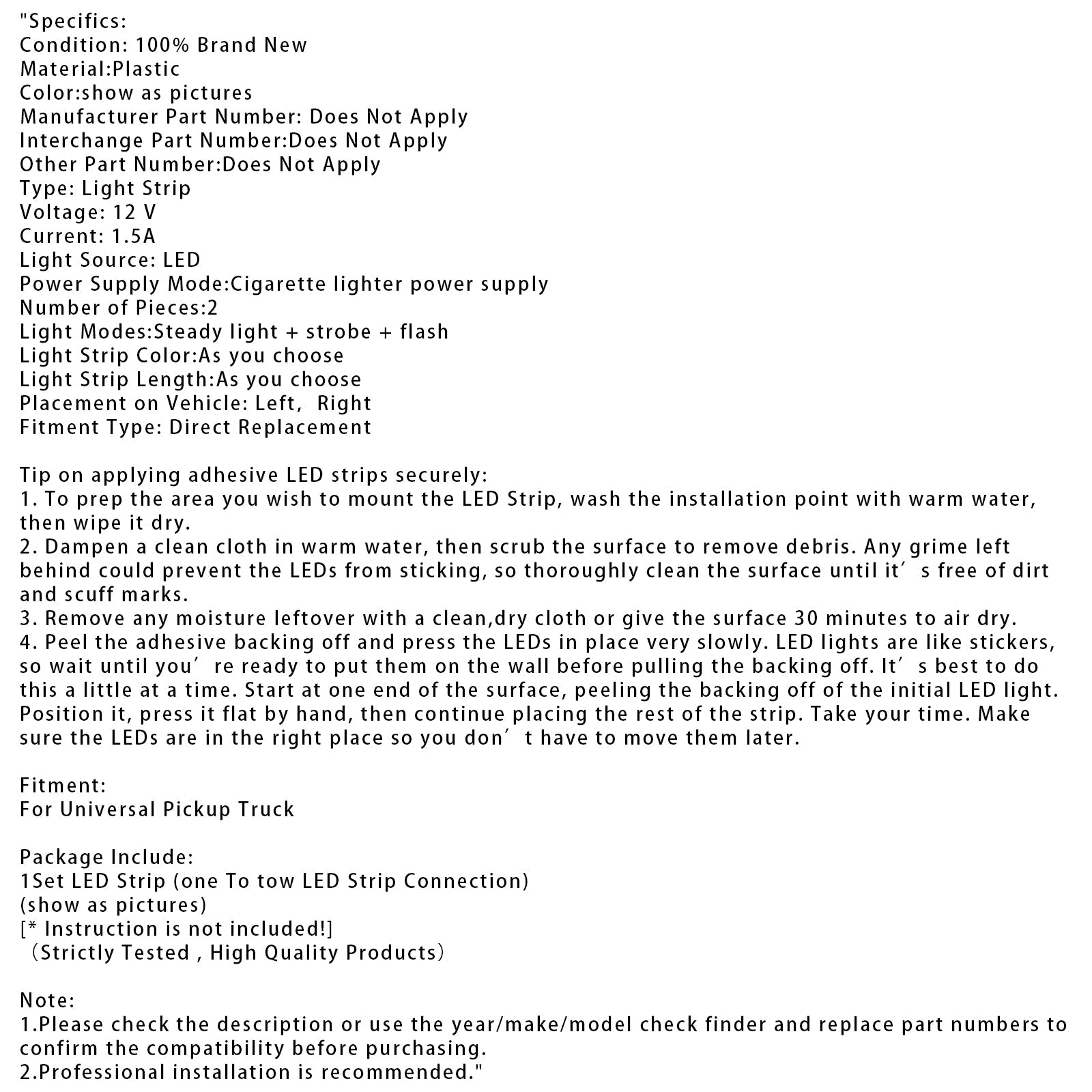 Dual Color Running Board Side Step LED Light Strips For Pickup Truck