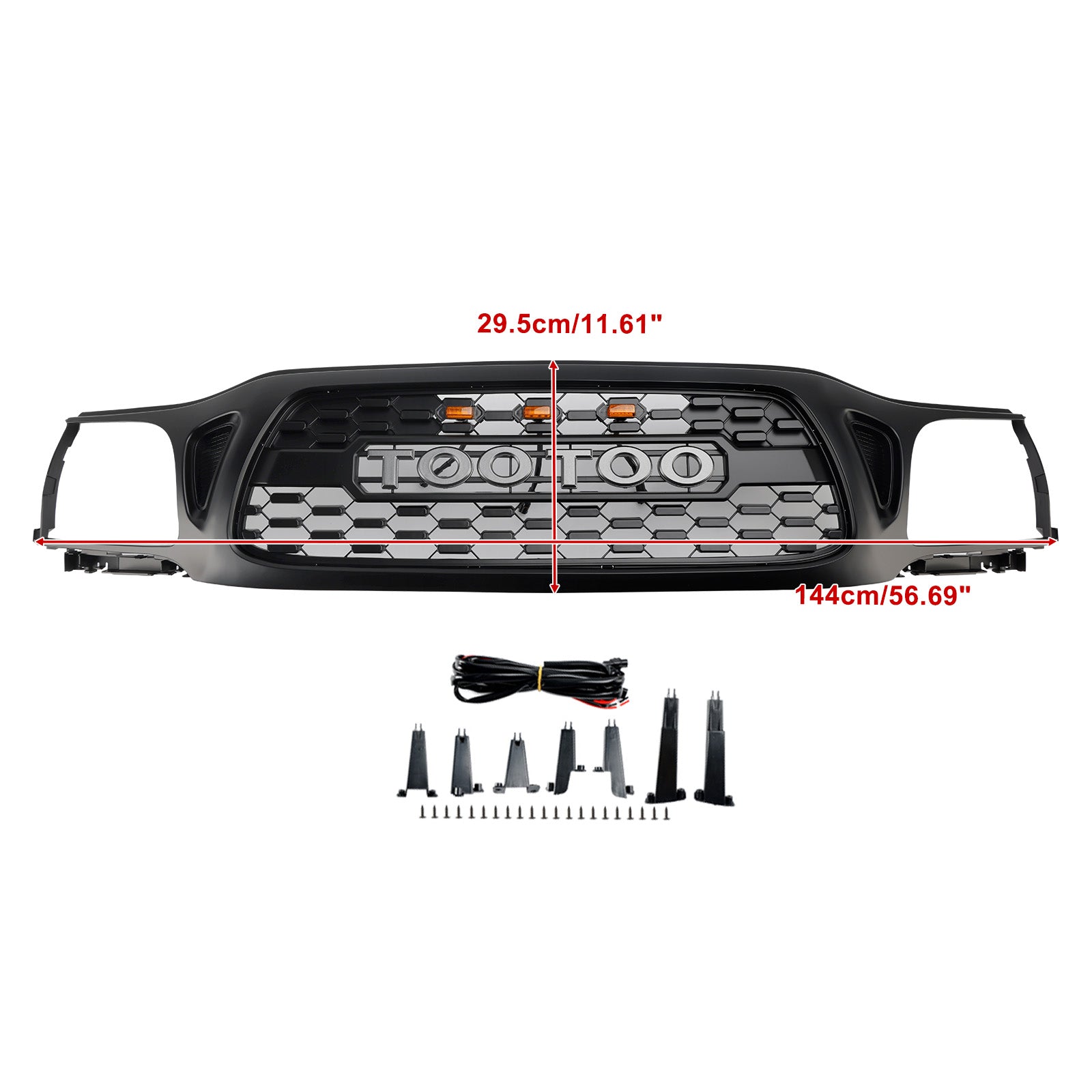2001-2004 Toyota Tacoma TRD PRO Honeycomb Front Bumper Grille Grill