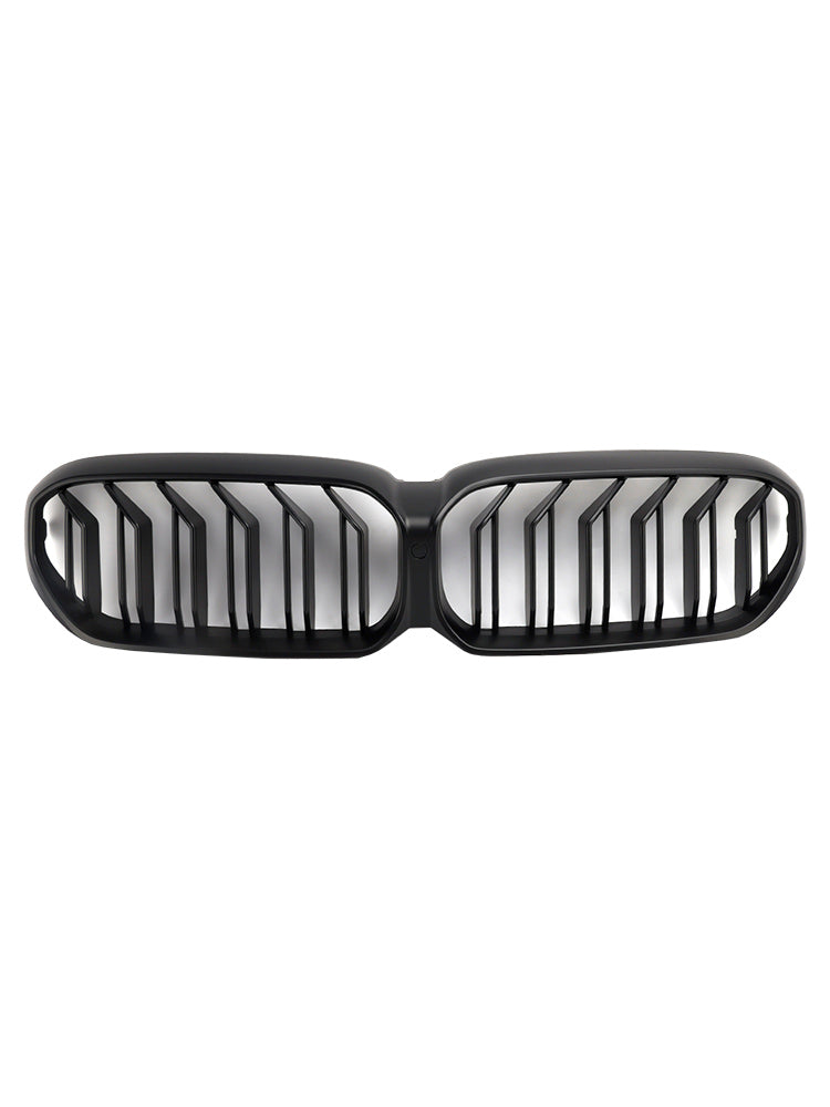 2021-2024 BMW G30 G31 LCI Matte Black Dual Slats Front Kidney Grille