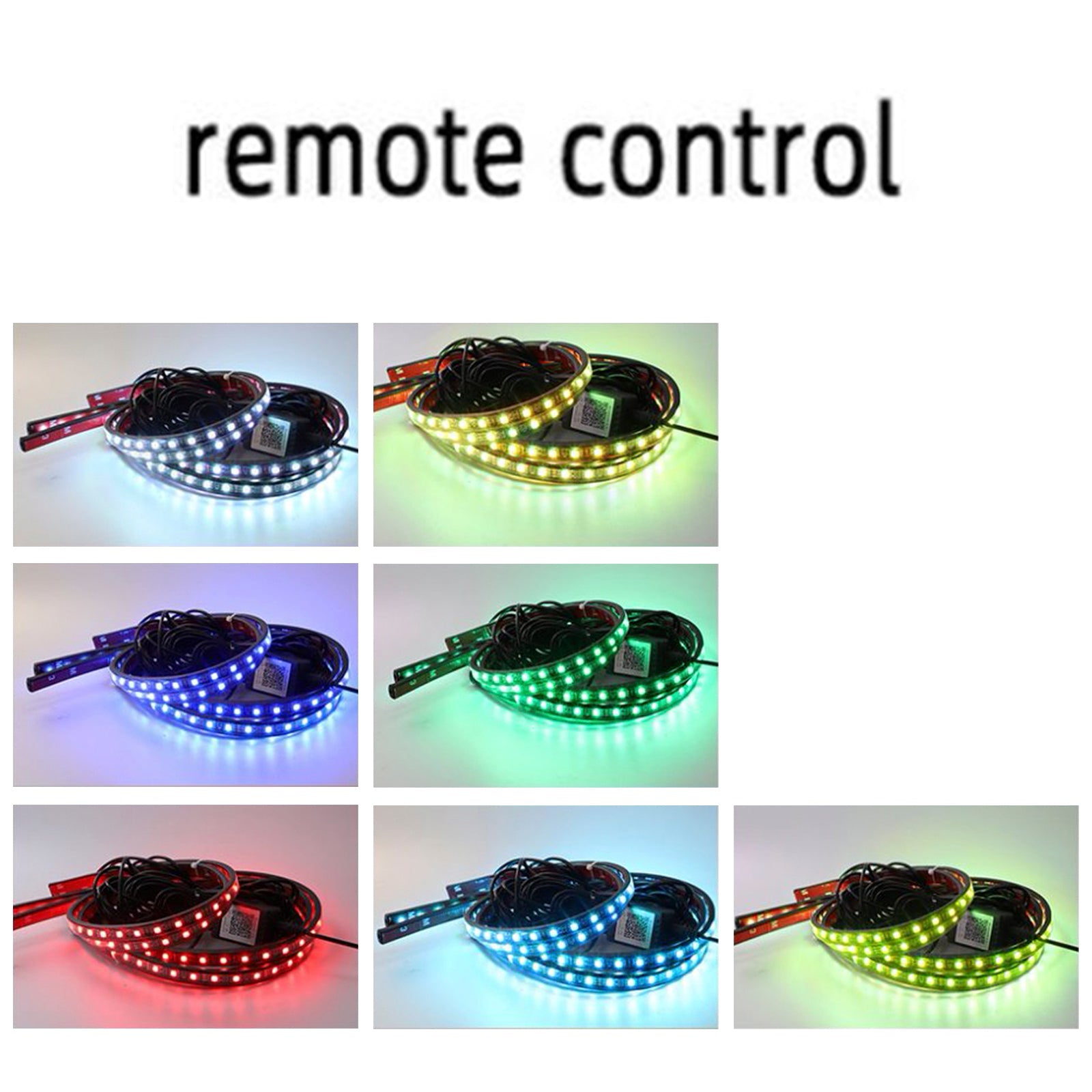 4Pcs LED Chassis Light Modified With Fantasy Ambient Light APP+Remote Control 60cm*2+90cm*2