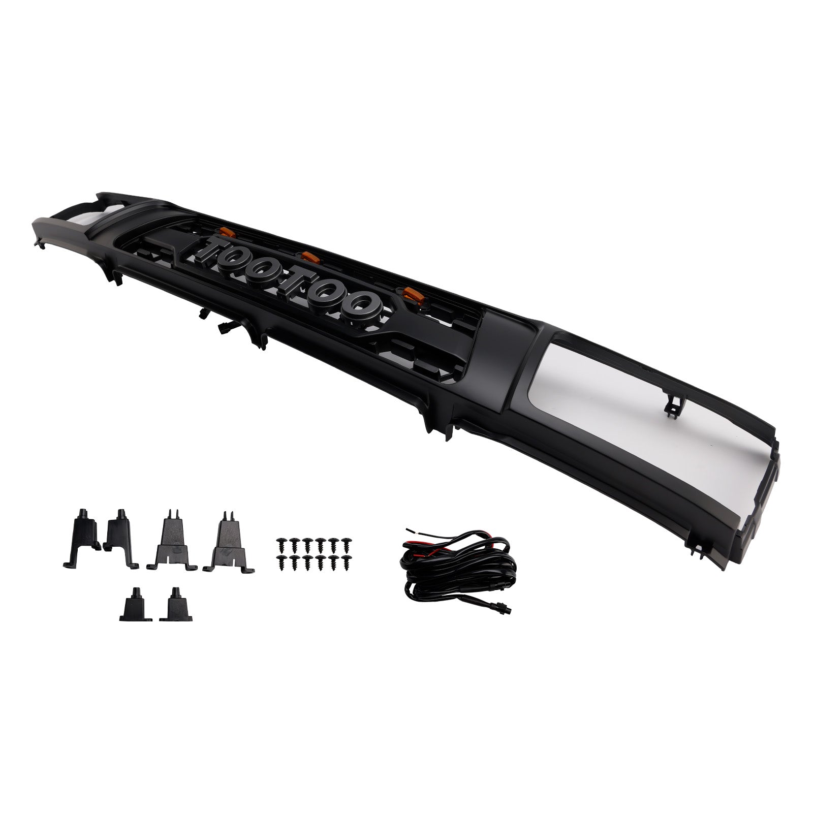 1992-1995 Toyota 4Runner With Led Matte Black Front Bumper Grill Grille