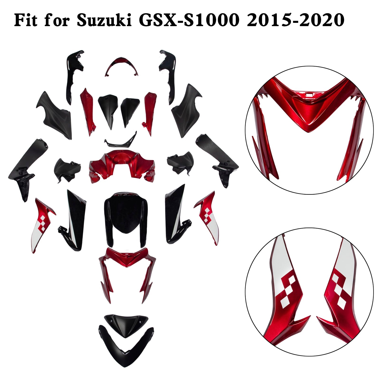 Suzuki GSX-S 1000 GSXS 2015-2020 Plastic Bodywork Fairing Kit