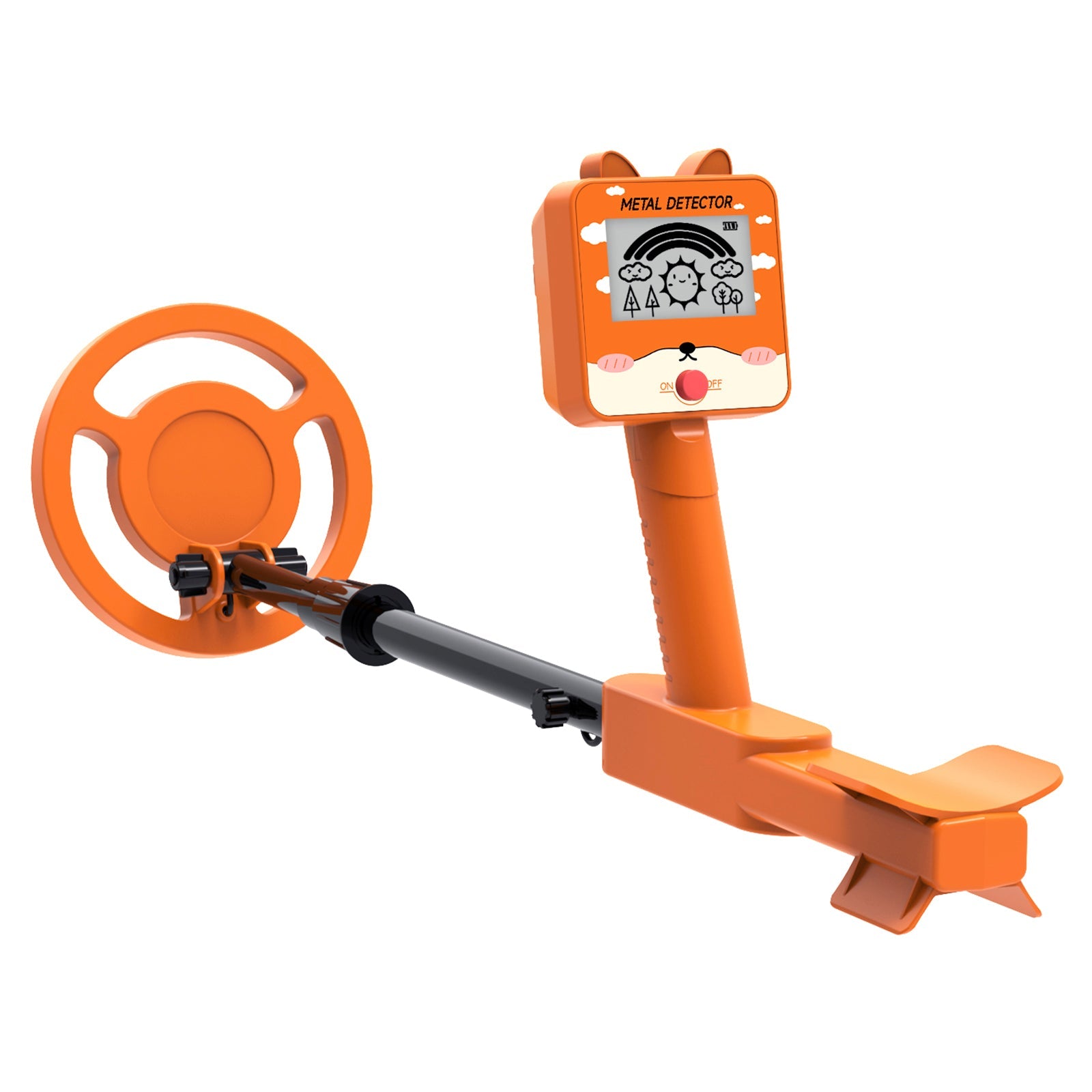 GT260 Kids Child Treasure Seeker Metal Detector Waterproof 6.3" Search Coil ORG
