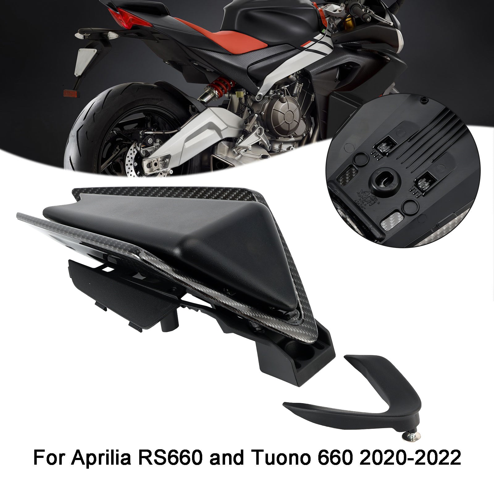 Rear Cowl Tail FAIRING Cover For Aprilia RS660 RSV4 Tuono 660 2020-2024 Carbon