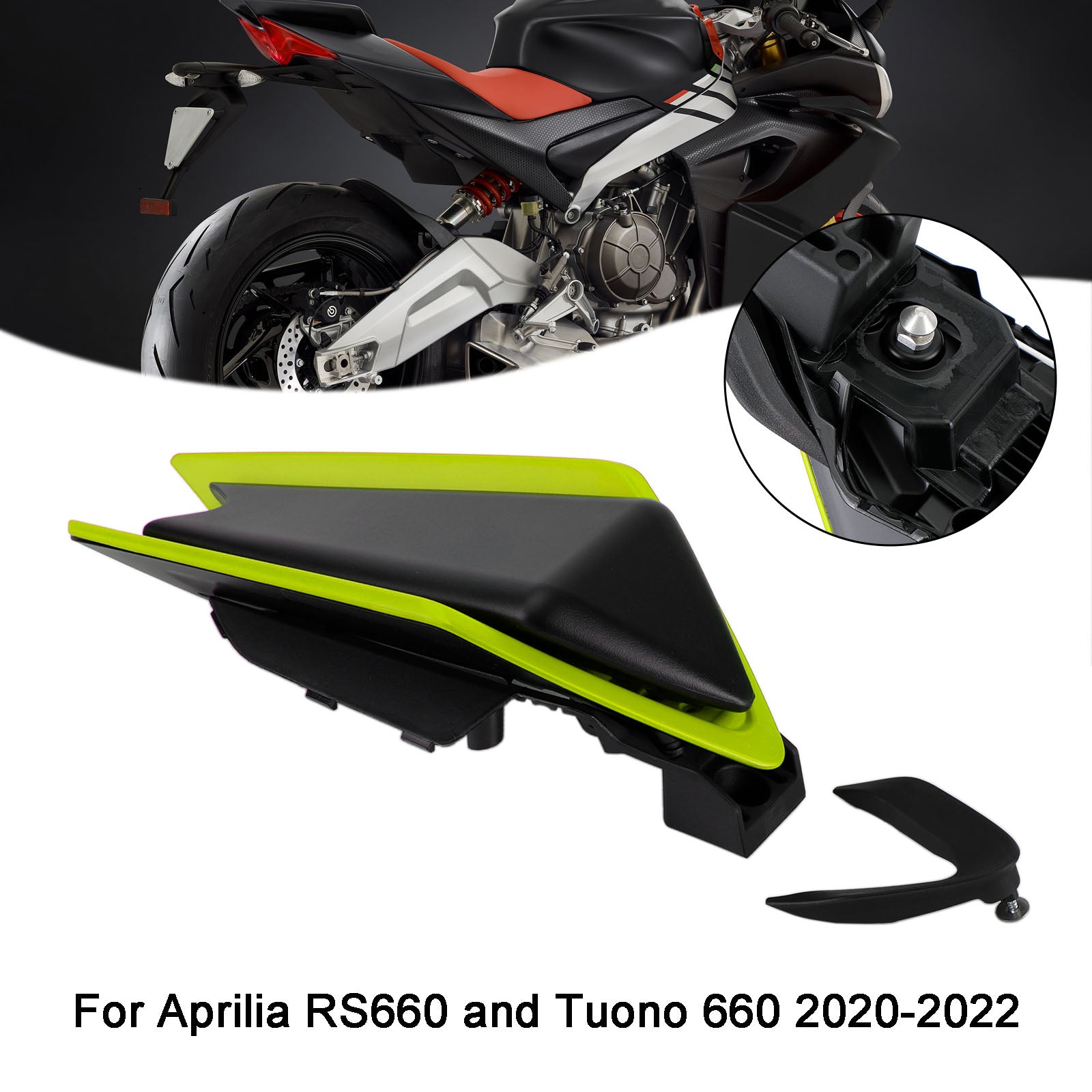 Rear Cowl Tail FAIRING Cover For Aprilia RS660 RSV4 Tuono 660 2020-2024 Yellow