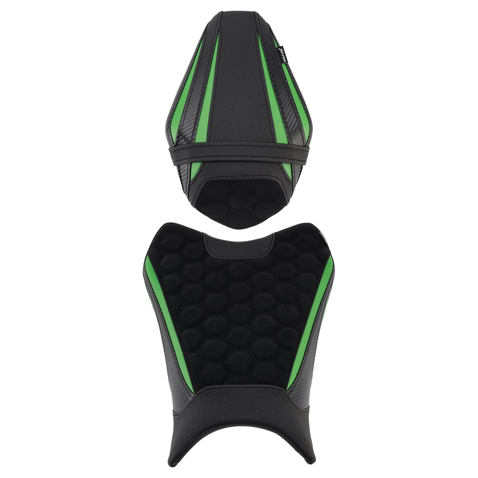 2019-2025 For Kawasaki Zx-6R Zx 6R Driver&Passenger Seat Kit Rear Cushion Green