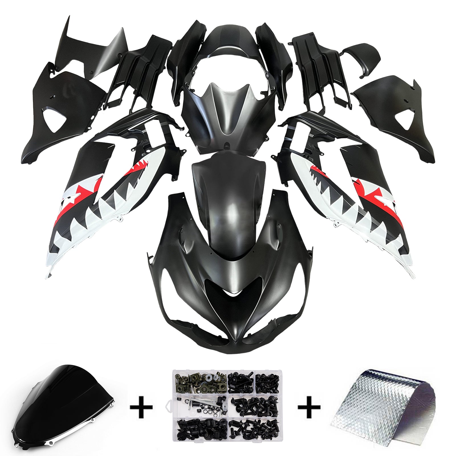 Injection Fairing Kit Bodywork fit For Kawasaki ZX14R ZZR1400 2012-2025