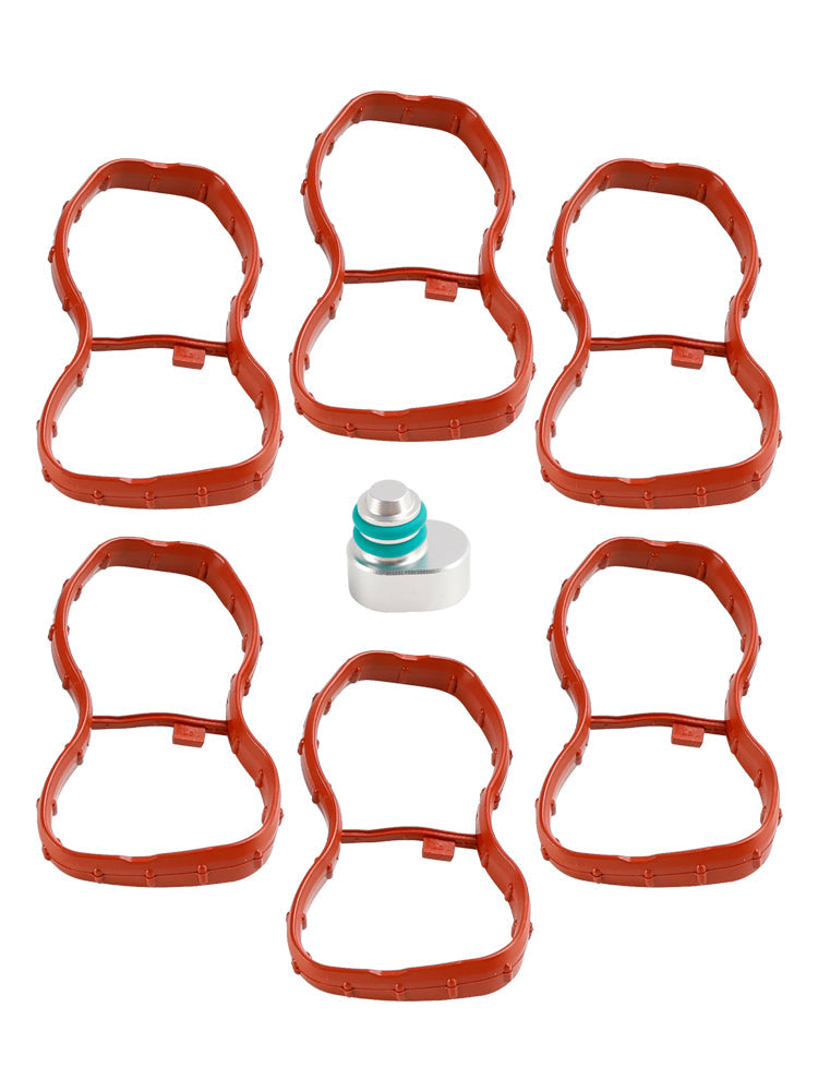 6PCS 섭취 매니 폴드 개스킷 1167807480 FIT BMW E90-93 F10 F11 F07 X5 X6 N57