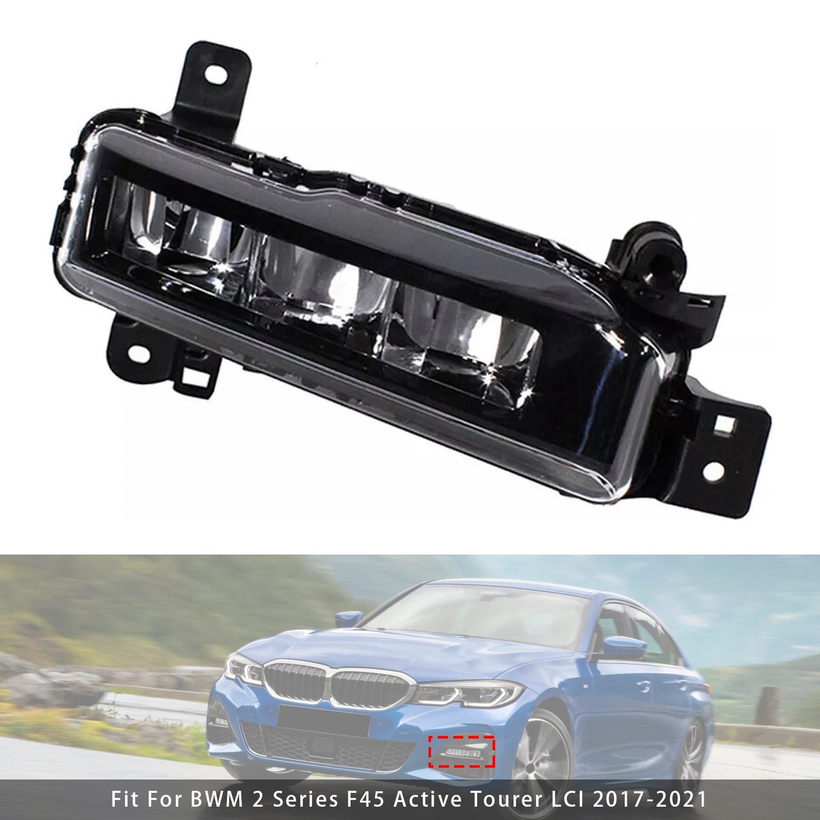 1 Pcs LED Front Left Fog Light For BMW G20 G21 X1 F48 LCI F45 F46 63178089525