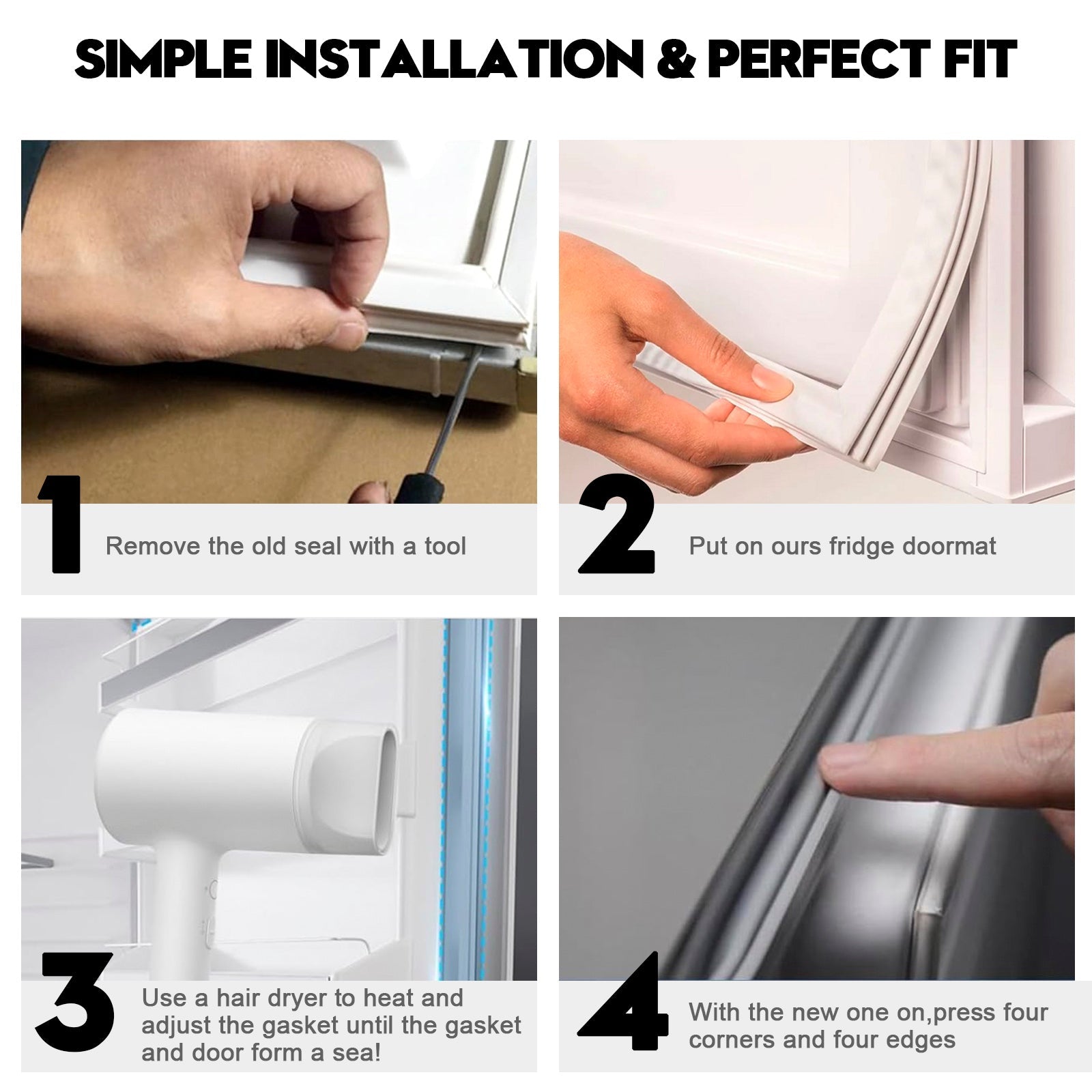 Refrigerator Door Gasket for Frigidaire Kenmore AP5806733 PS9493819 242193206