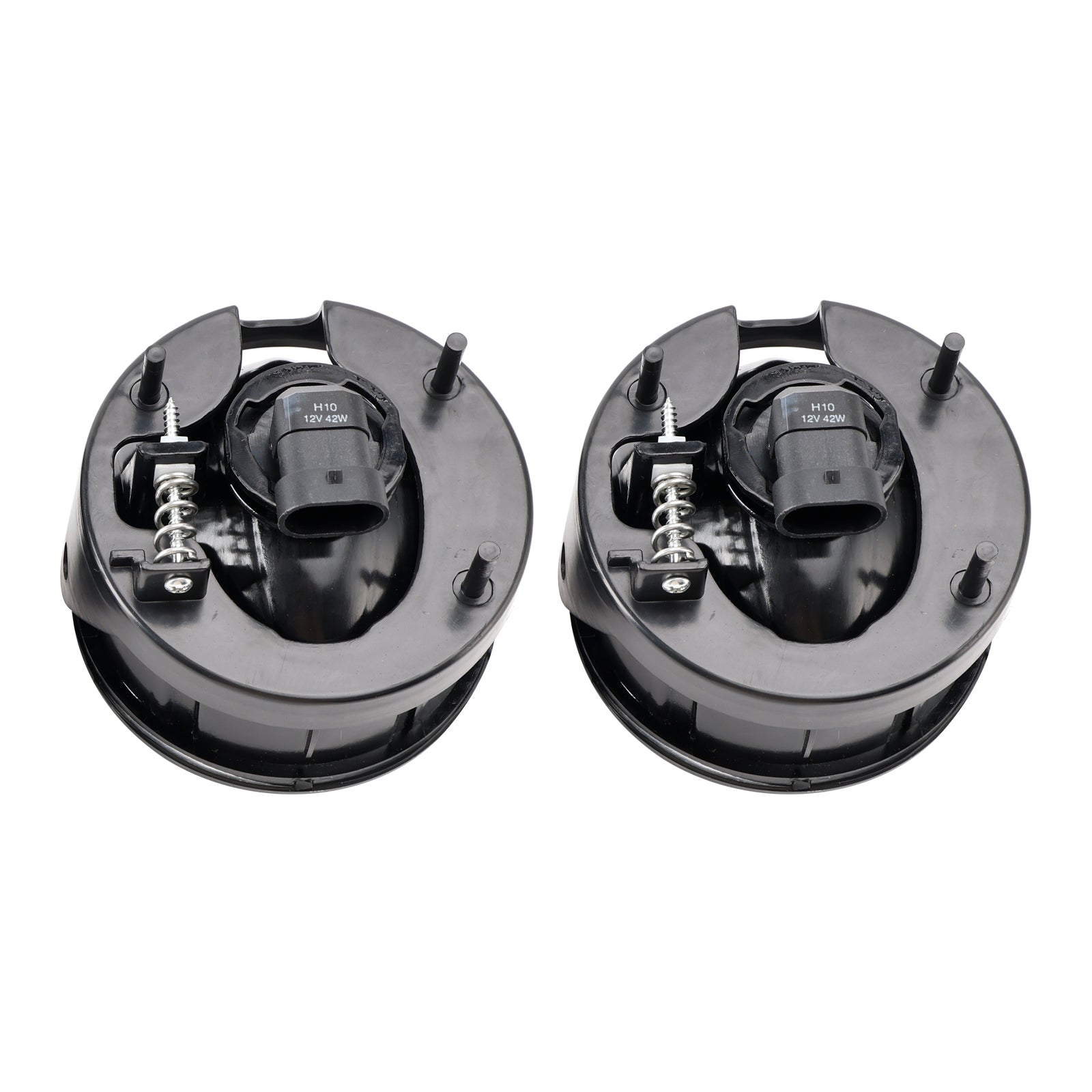 Pair Front Fog Light Lamps With Bulbs For Ford Expedition 2007-2014 Smoked Lens