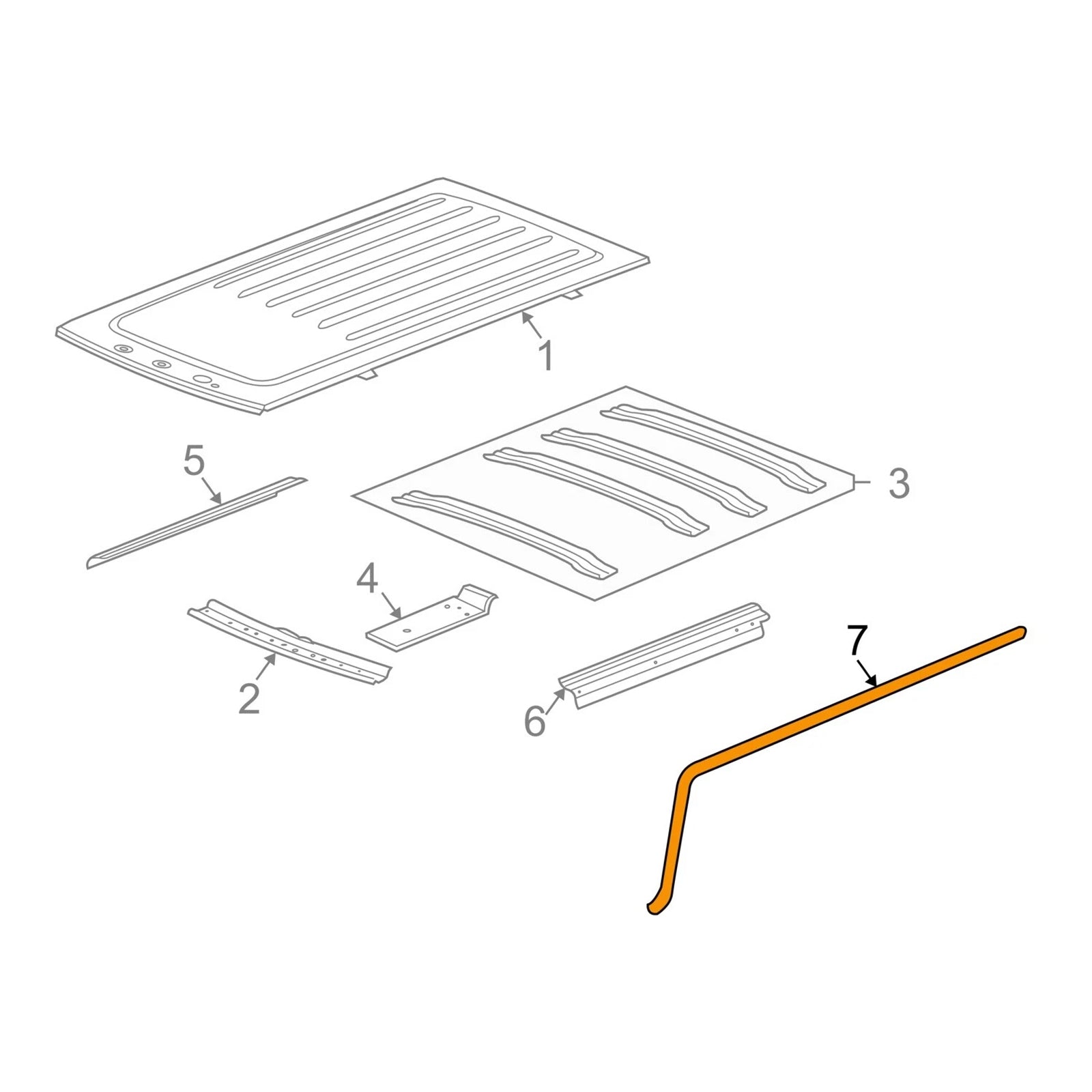 2003-2009 Hummer H2 Left+Right Door Weatherstrip 25868657 25868658