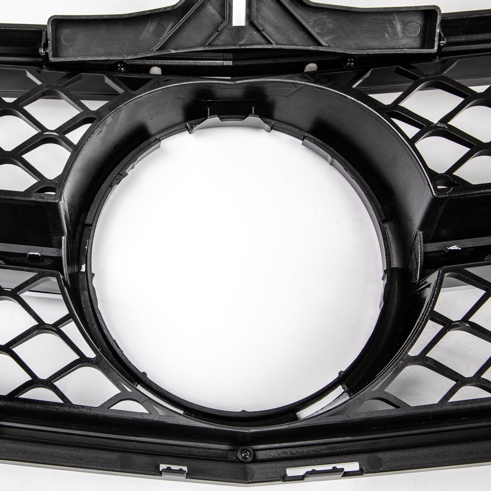 ABS Gloss Black Chrome Front Bumper Grille Fit C-Class Benz W204 C300 C350 08-14