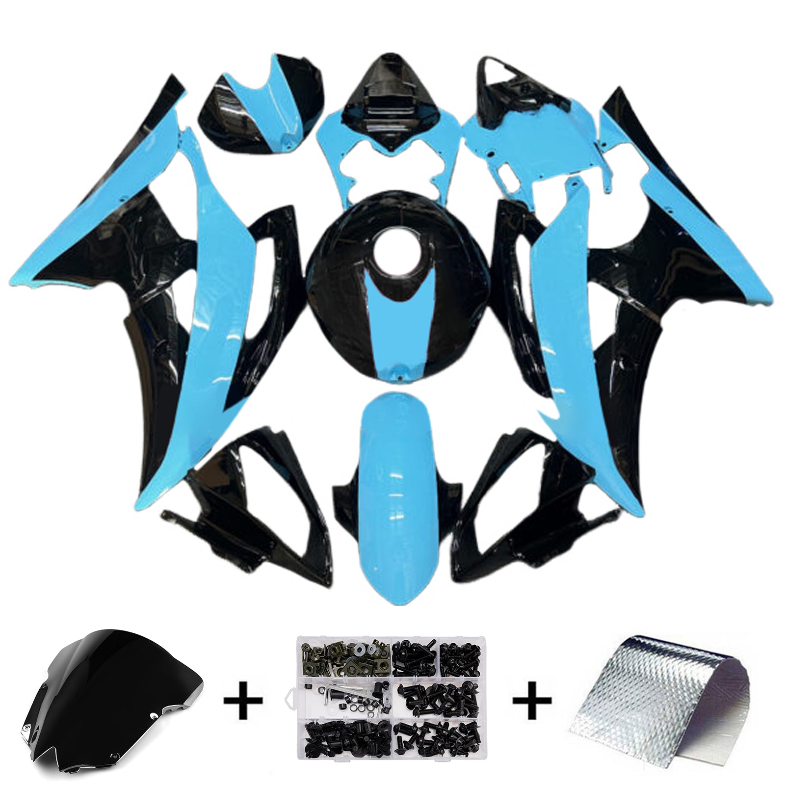 Injection Fairing Kit Bodywork Plastic ABS For Yamaha YZFR6 YZF-R6 2008-2016