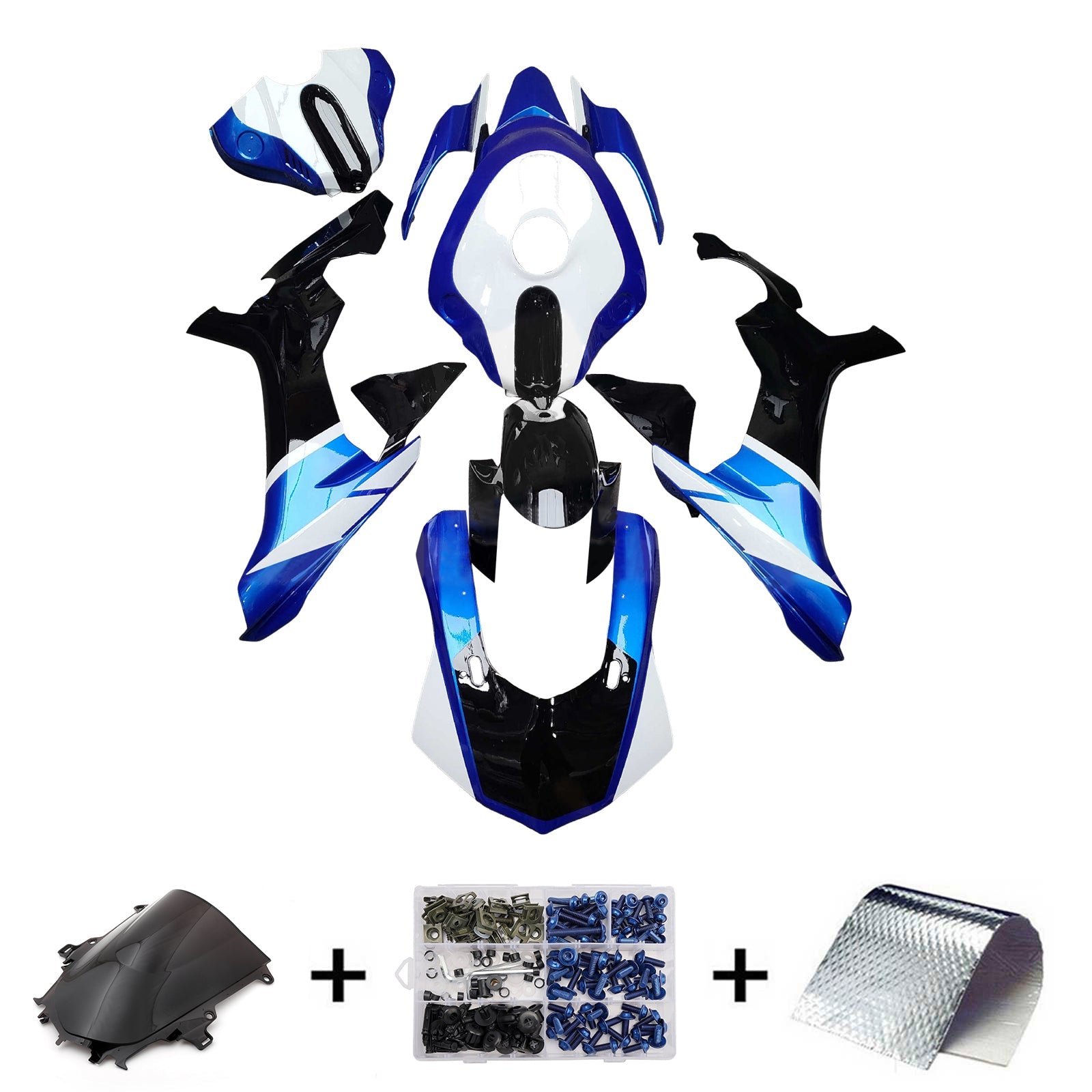 Injection Fairing Kit Bodywork Plastic ABS For Yamaha YZFR1 YZF-R1 2015-2019