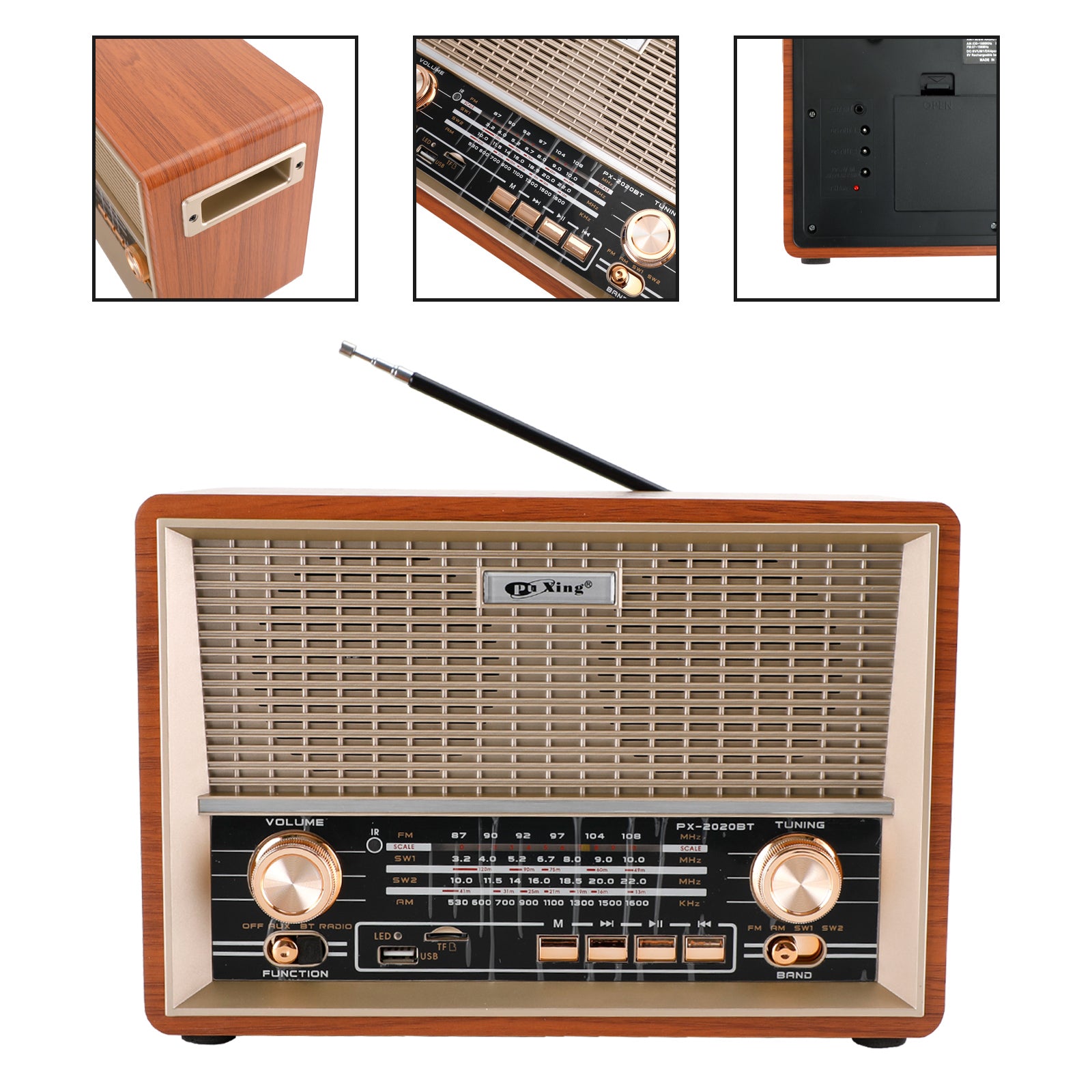 Retro-Style Decorative Radio Multifunction Music Player Bluetooth Speaker Radio
