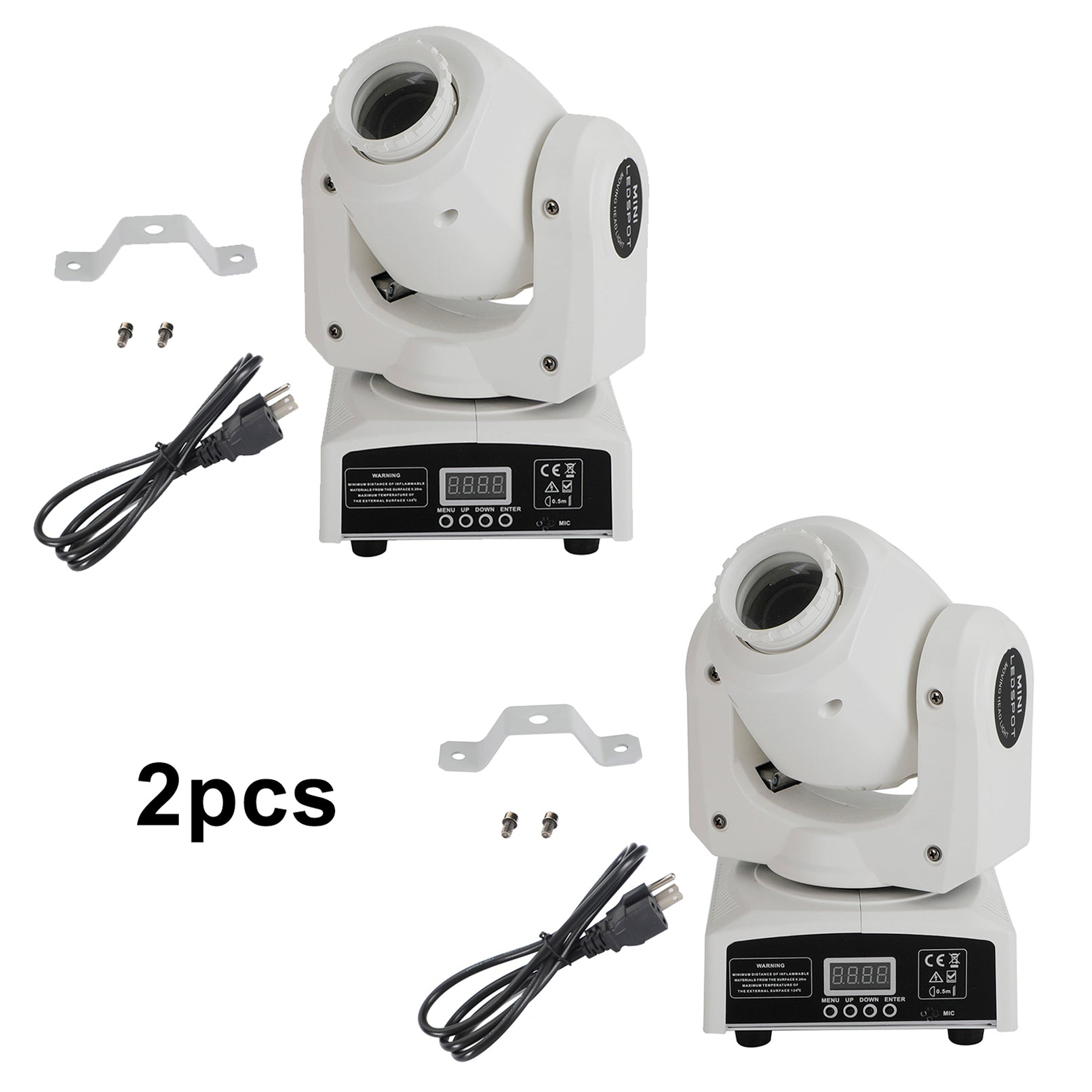 2Pcs Moving Head 120W 8Gobo Stage Lighting RGBW LED DJ DMX Beam Bar Party Light