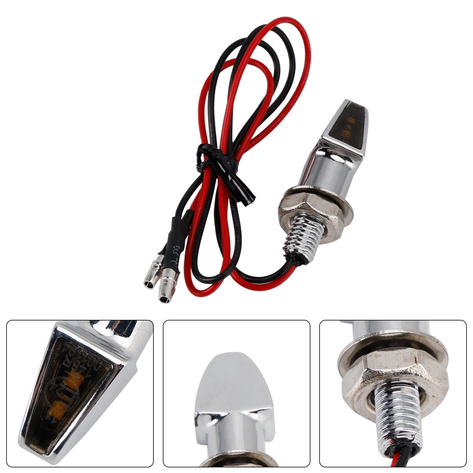 12V LED Turn Signal Indicator Light 8mm Universal Motorcycle For Yamaha