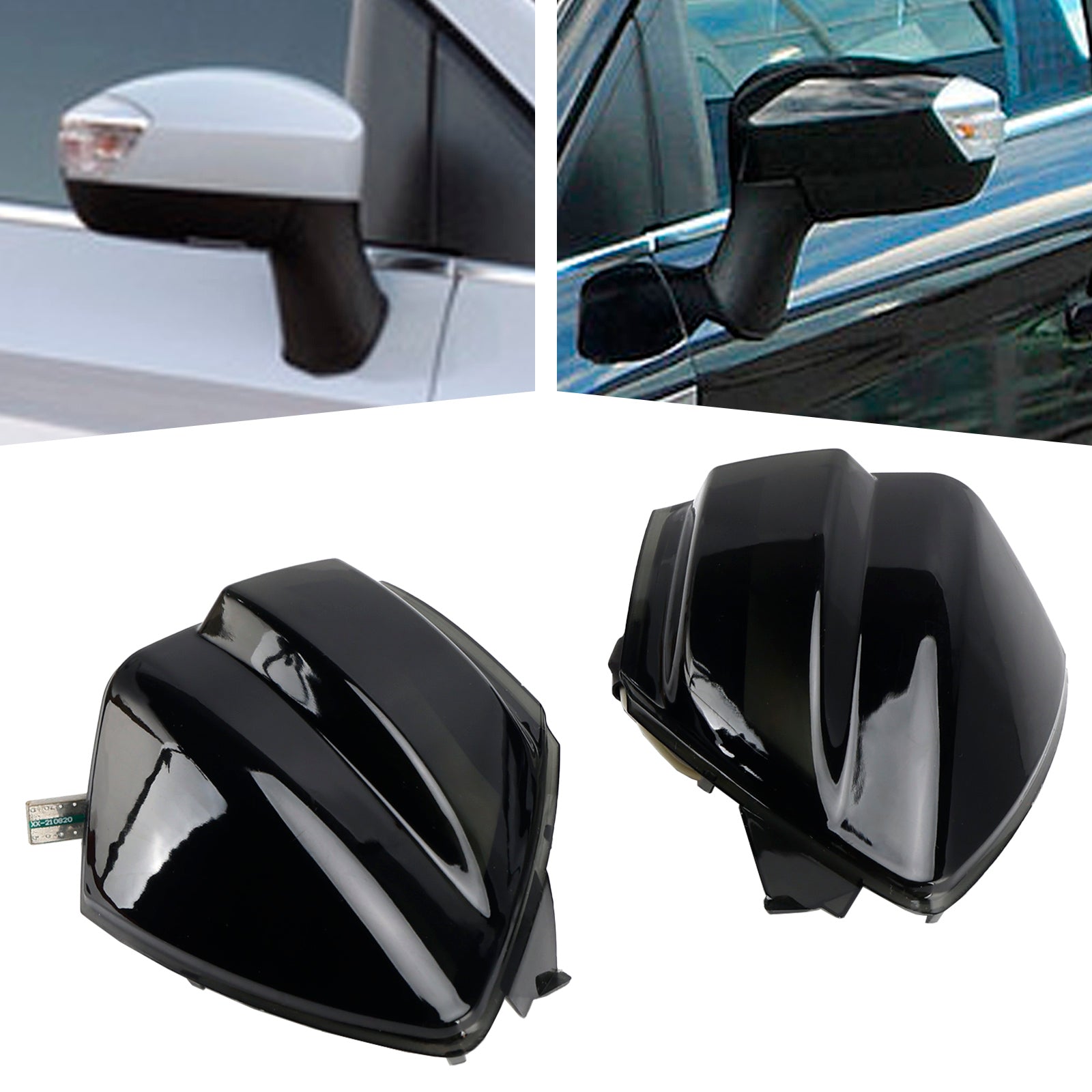 2Pcs Dynamic Turn Signal Light Side Mirror Lamp For Ford S-Max C-MAX 08-12