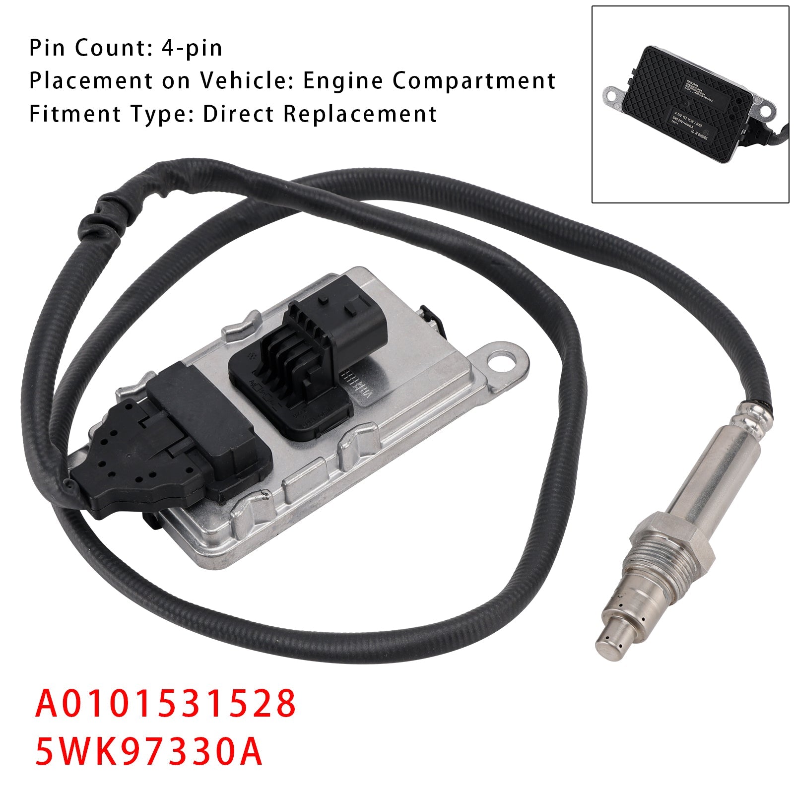 2013-2023 Mercedes-Benz Arocs Atego Econic Nox Nitrogen Oxide Sensor A0101531528 5WK97330A