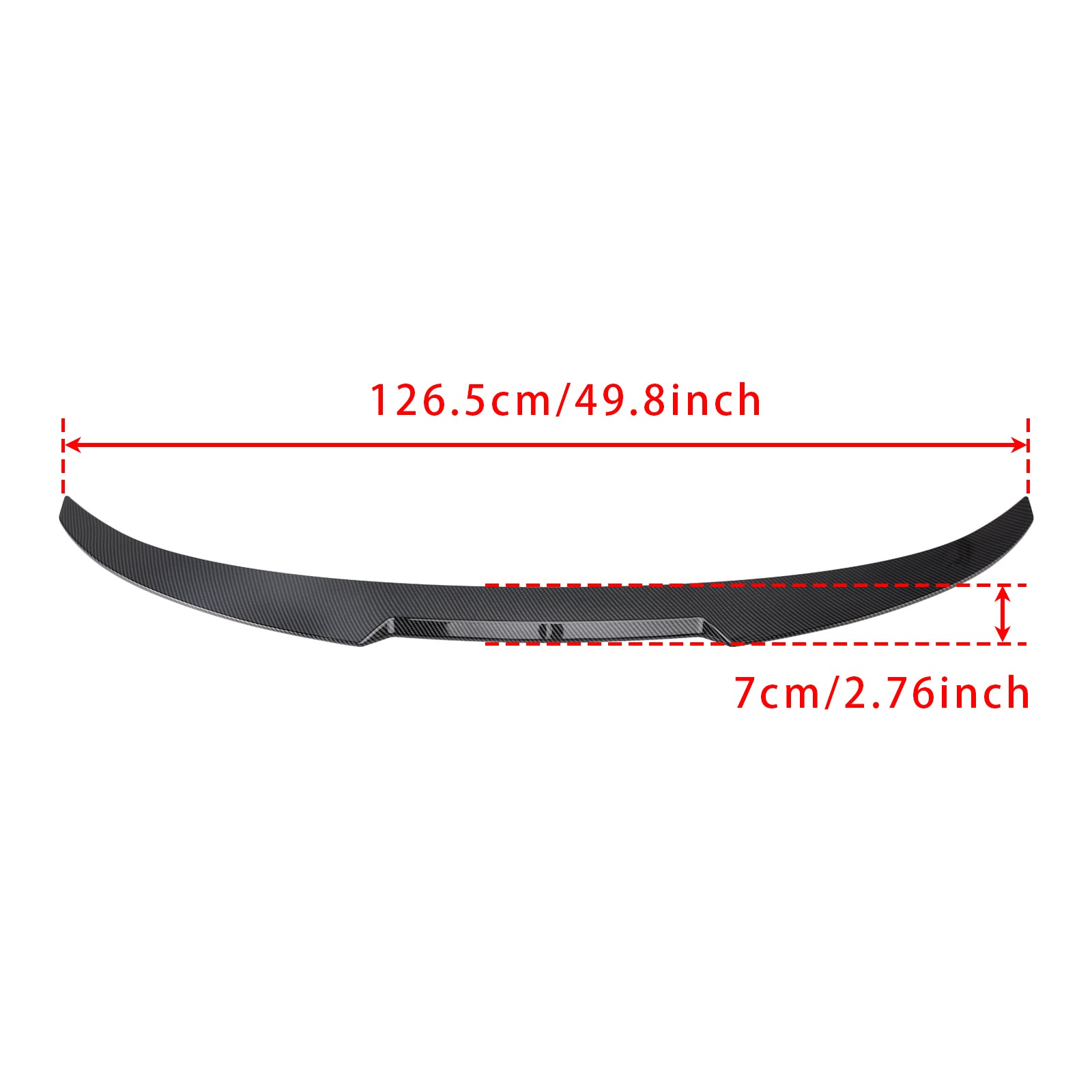 2010-2016 BMW 5 Series F10 M4 Style Carbon Fiber Look Rear Boot Spoiler