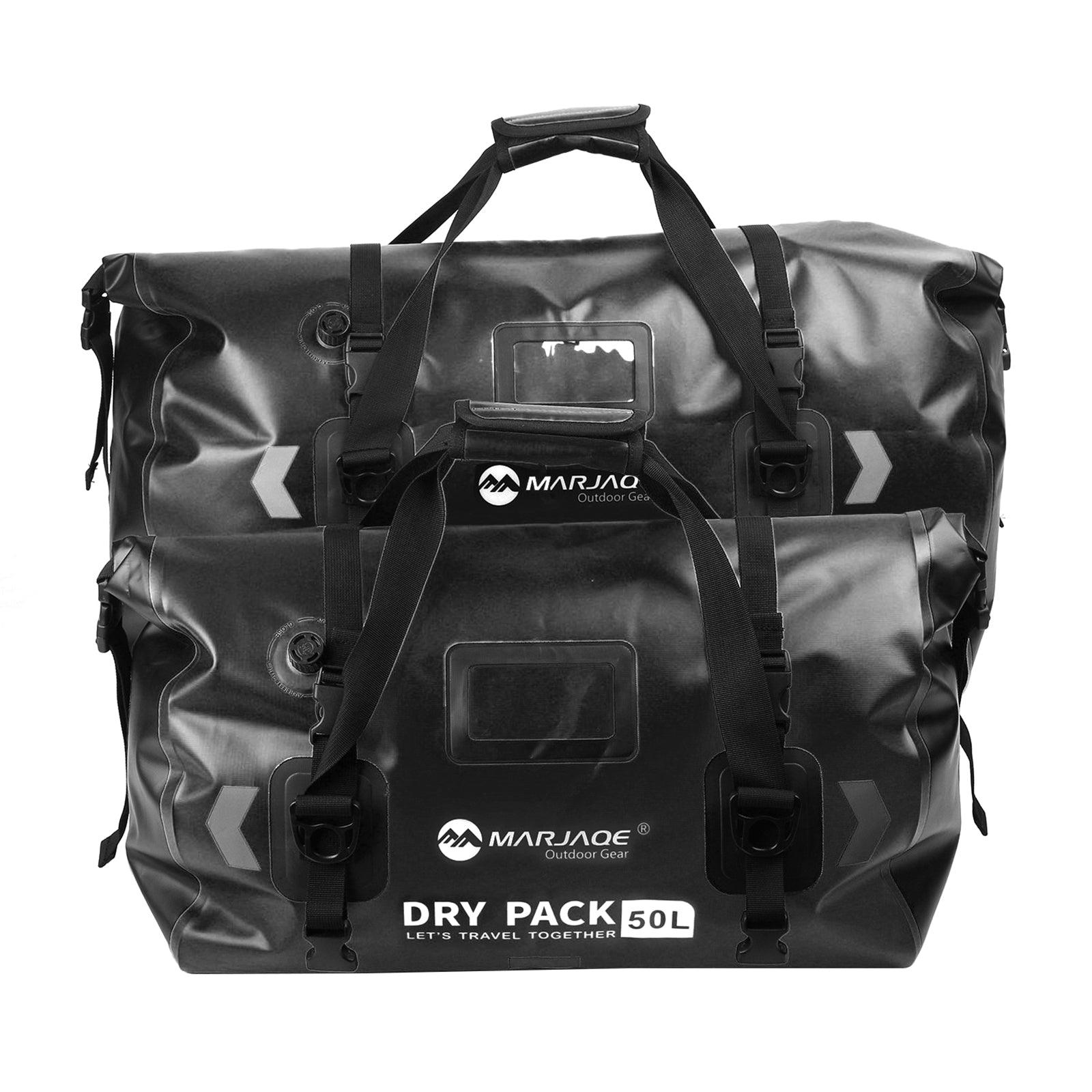 Universal Saddlebag Side Storage Tail Bag Pu Luggage 50L For Motorcycle YellowB