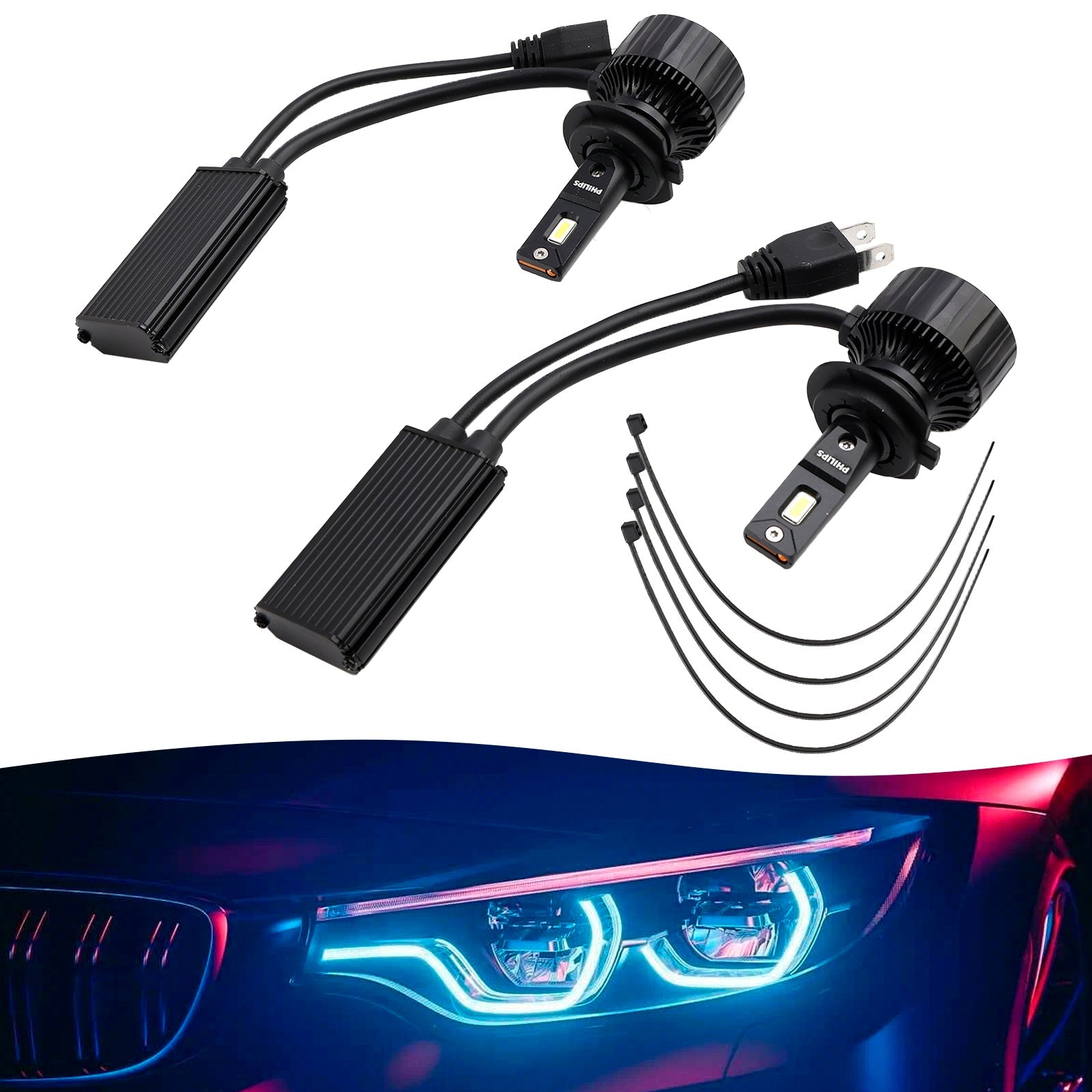 Car Light LED-HL Ultinon Rally3551 H7 11972U3551 12/24V 50W 6500K For PHILIPS