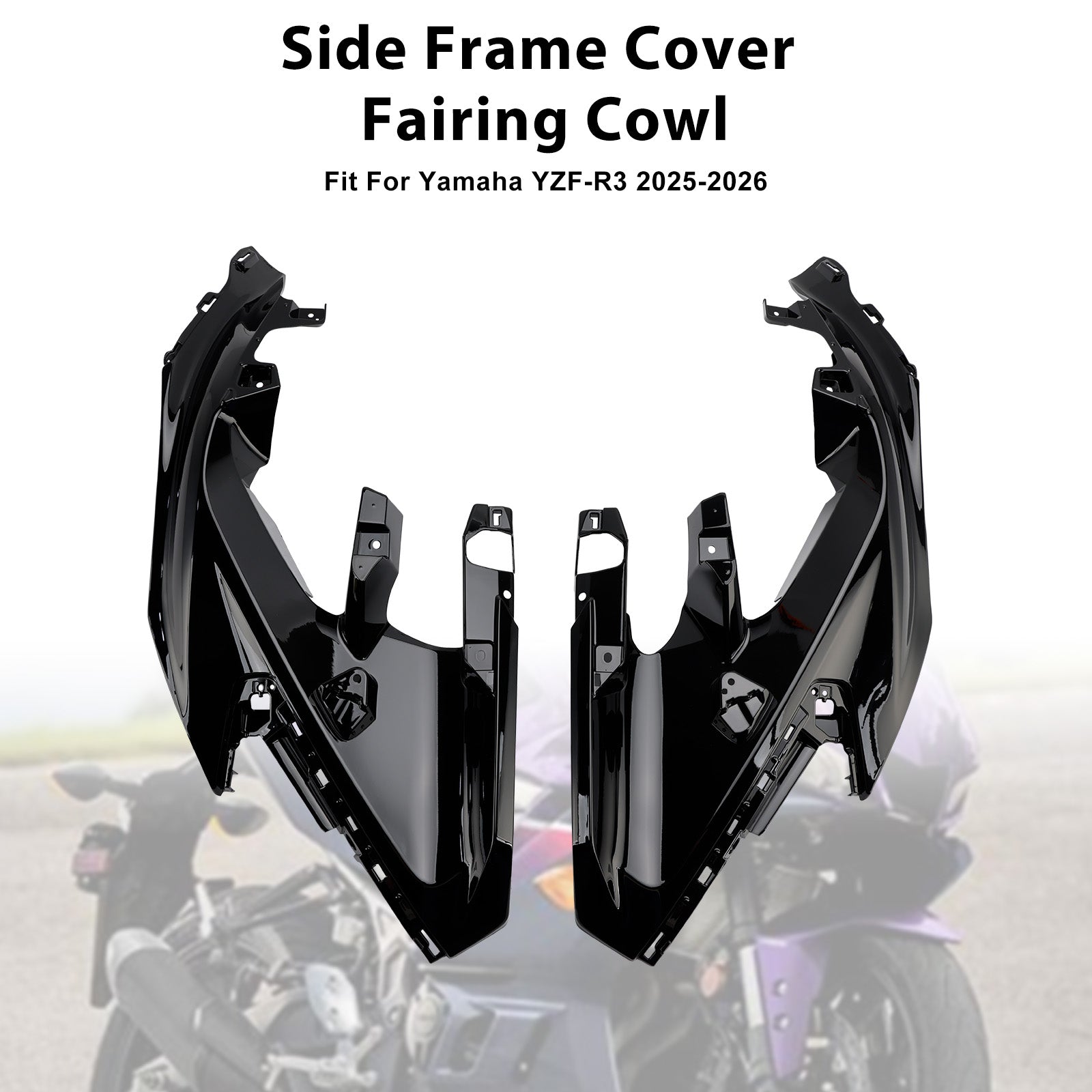 2025-2026 Yamaha YZF-R3 R25 Middle Side Frame Cover Fairing Cowl