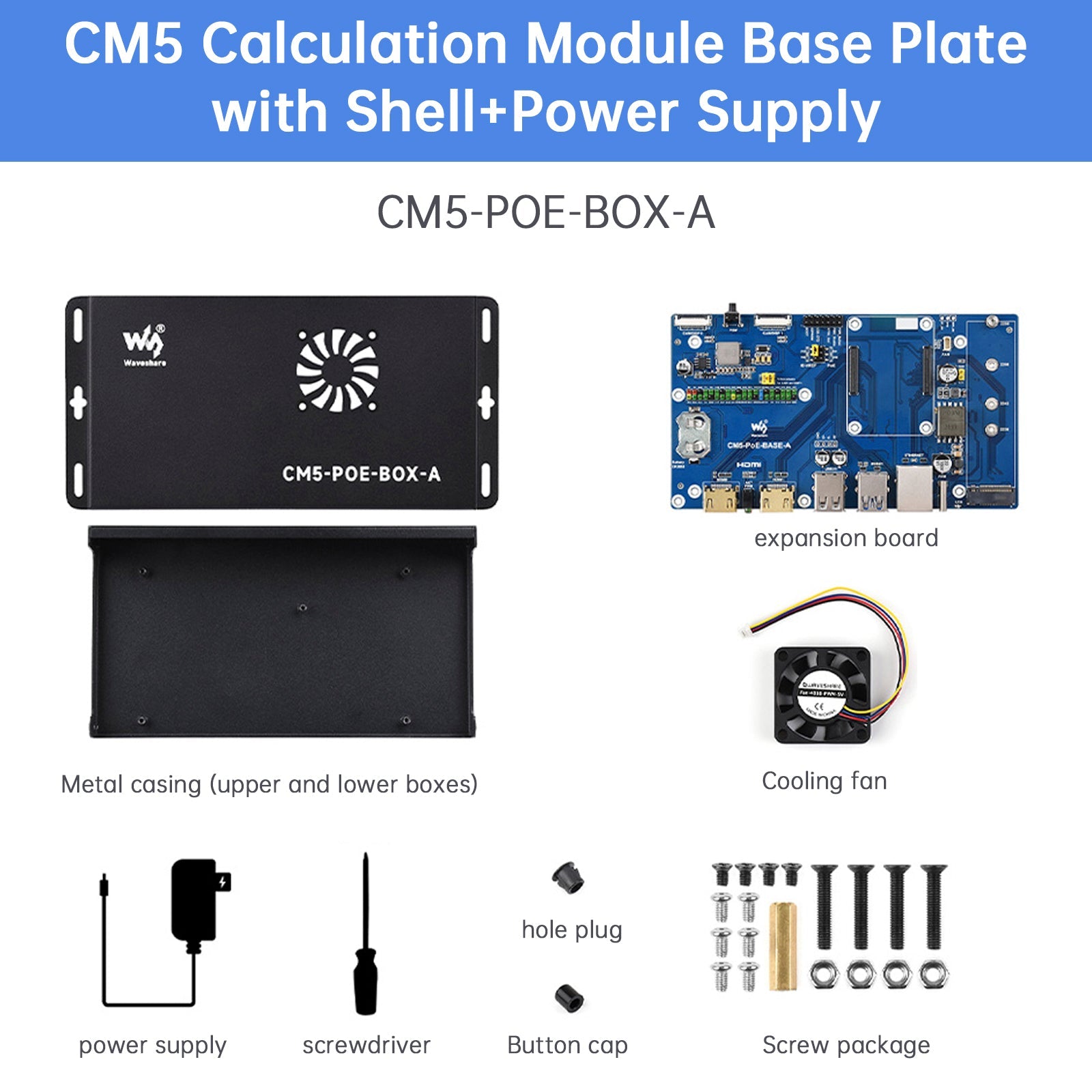 Raspberry Pi CM5 PoE 확장 보드 컴퓨팅 모듈 베이스보드 지원 M.2 NVMe