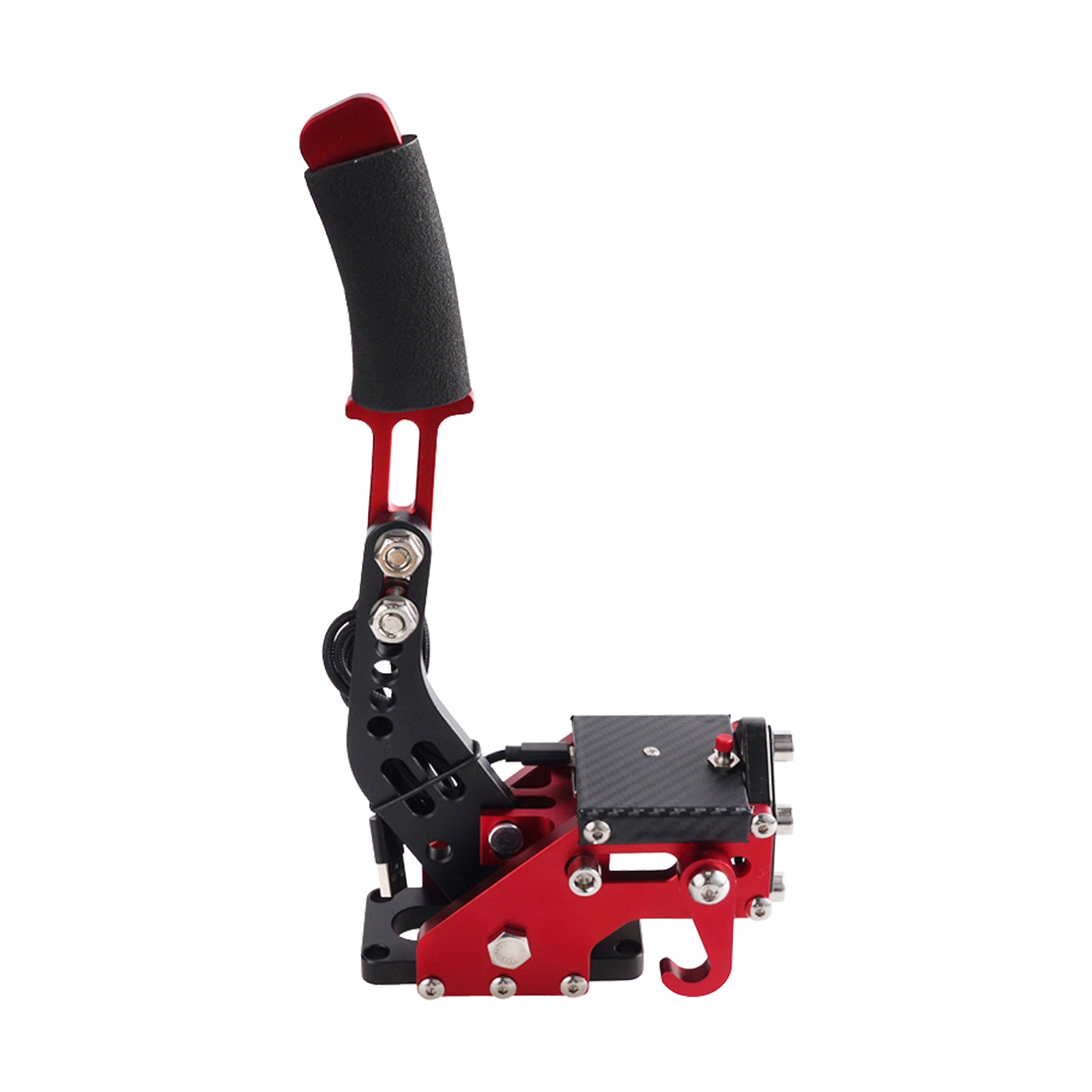 14Bit PS4/PS5 USB3.0 SIM Handbrake for Racing Games Steering Wheel Stand G29 Red