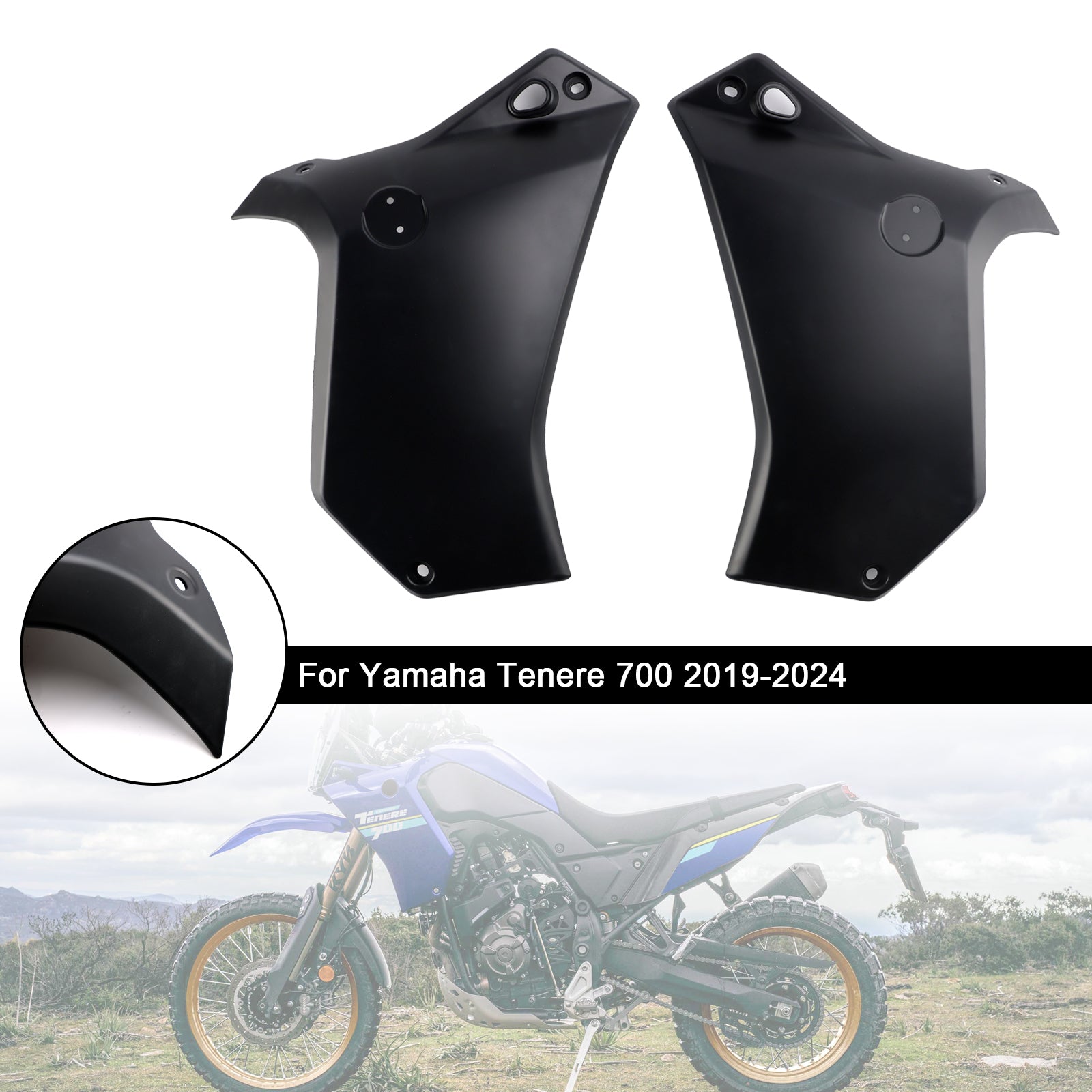 Side Frame Panel Protector Fairings Cover For Yamaha Tenere 700 2019-2024
