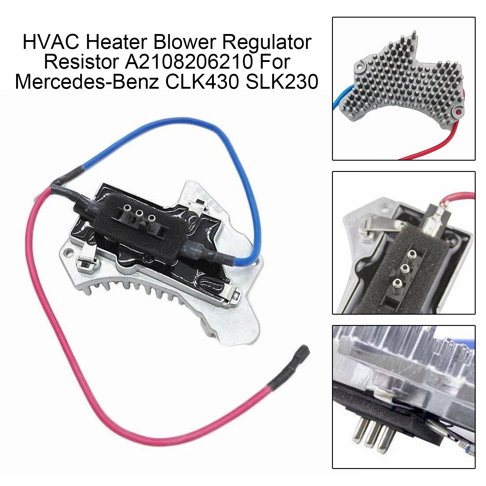 HVAC Heater Blower Resistor A2108206210 For Mercedes-Benz CLK430 SLK230